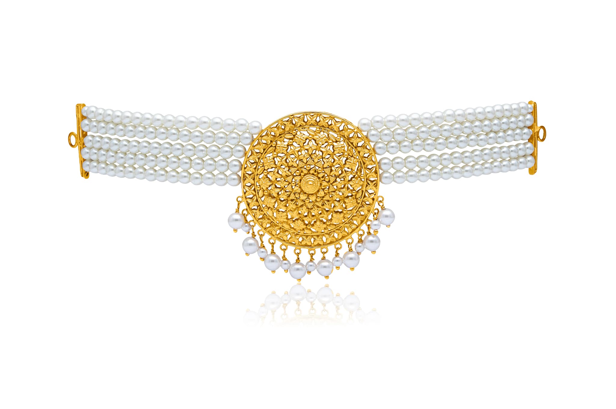 TRADITIONAL GOLD CHOKER NECKLACE