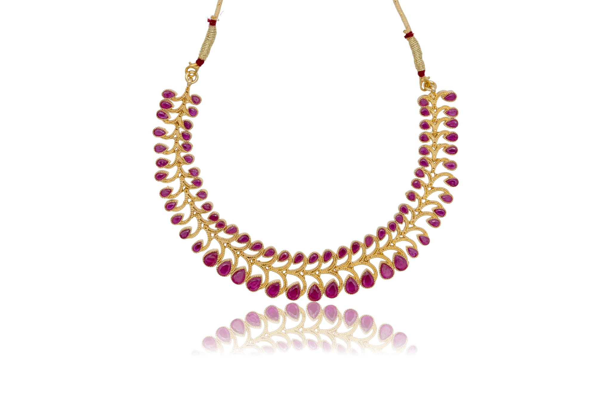 RUBY RED NECKLACE SET