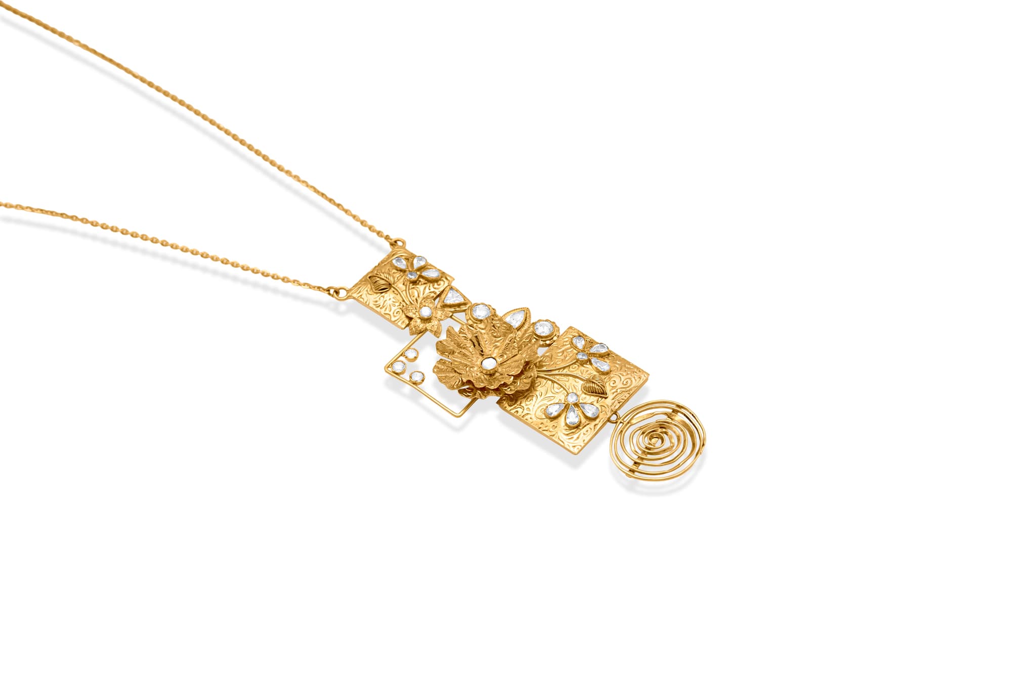 ENCHANTED LAYERS 22K GOLD NECKLACE