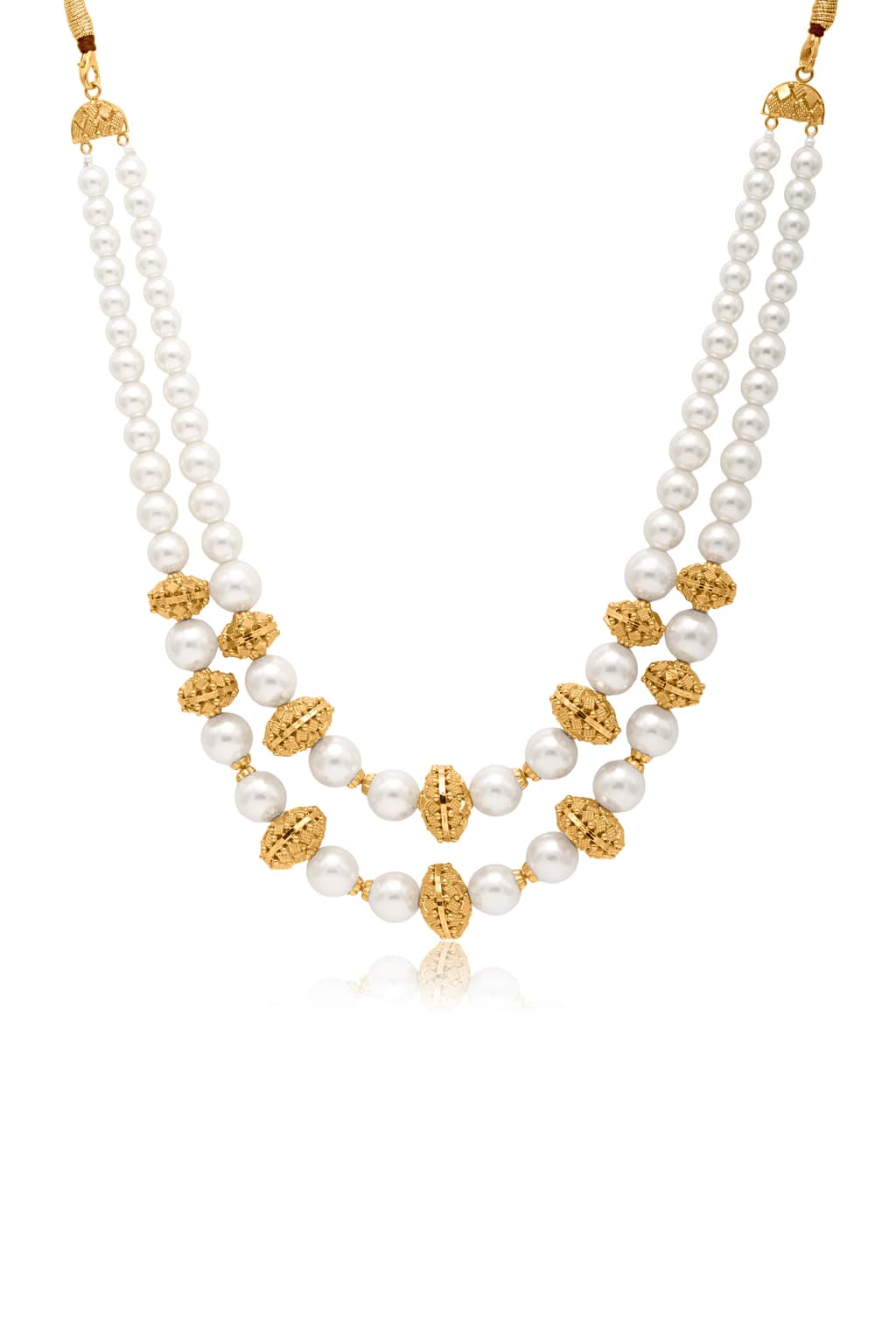 PEARL AND GOLD SYMPHONY NECKLACE