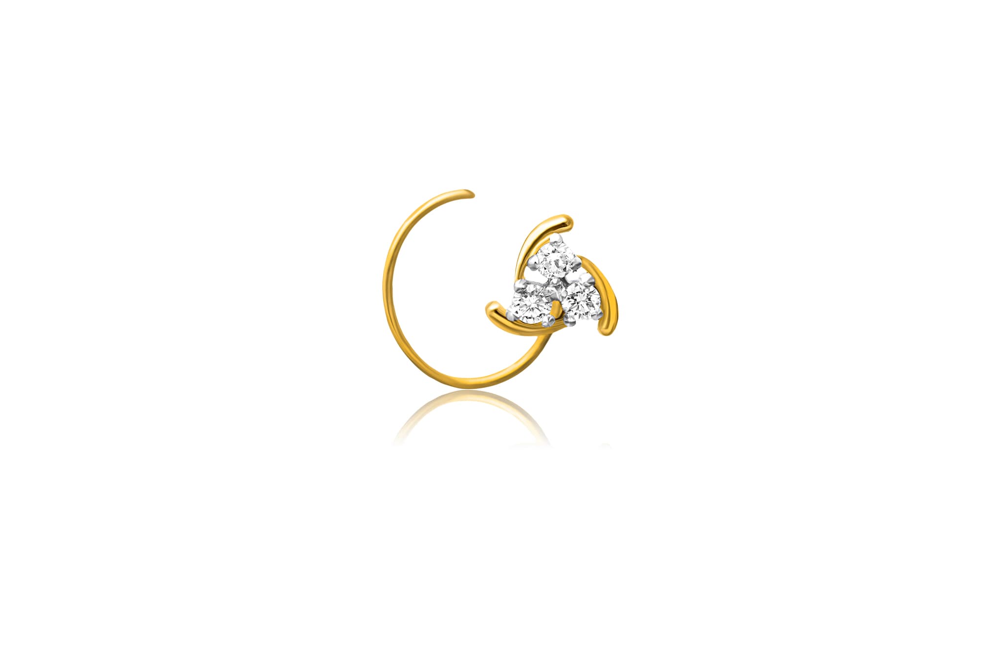 DIAMOND BLOOM NOSEPIN  (18K WITH NATURAL DIAMONDS)