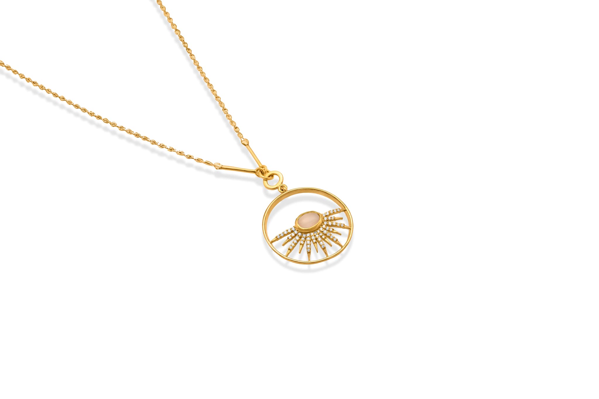 RADIANT GOLD SUN PENDANT