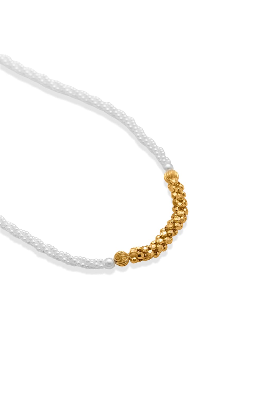 BRILLIANT 22K BEADED GOLD NECKLACE