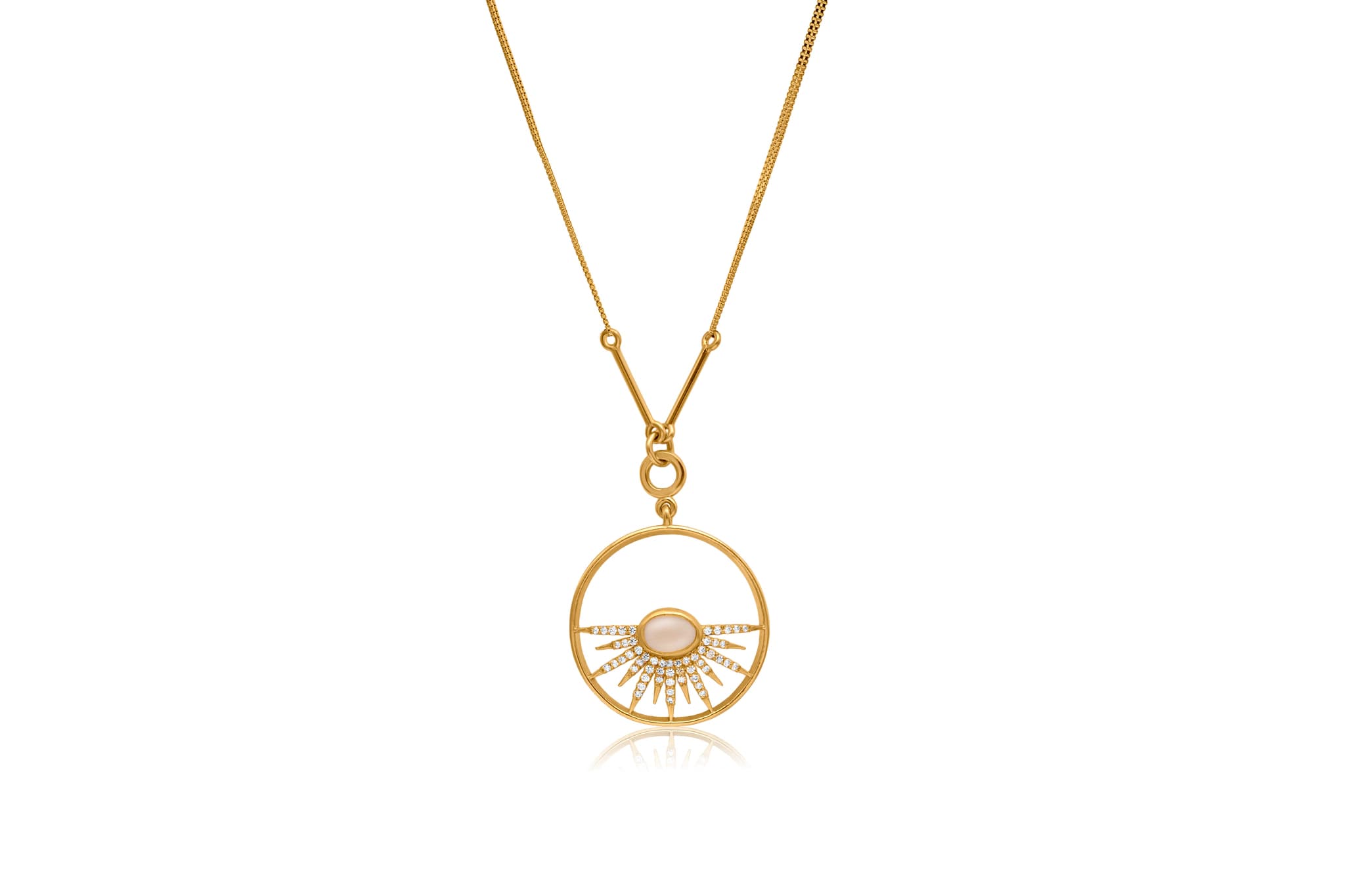 RADIANT GOLD SUN PENDANT