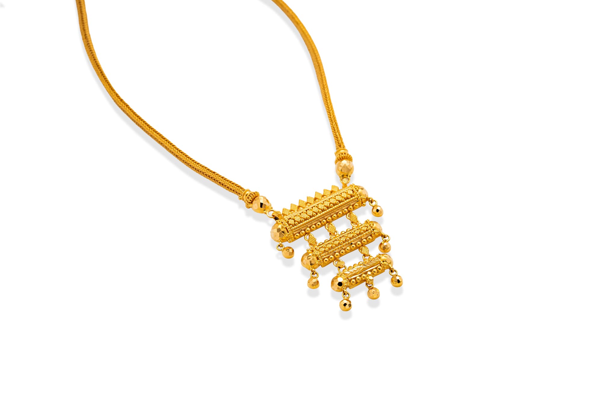 GOLD TEMPLE TIERS NECKLACE