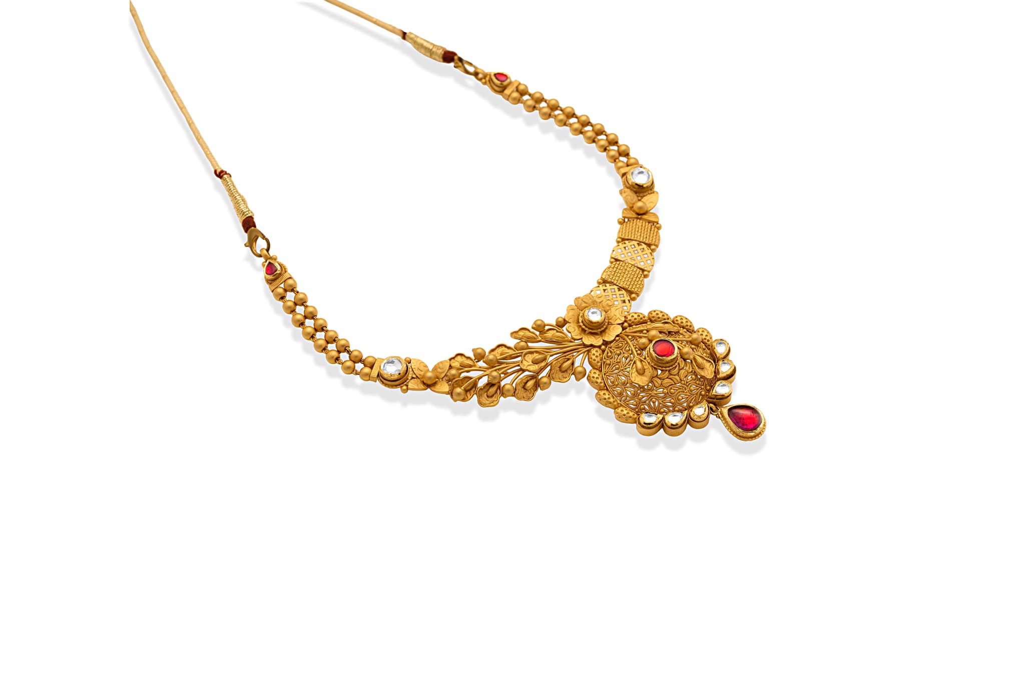 22K GOLD TRADITIONAL NECKLACE SET