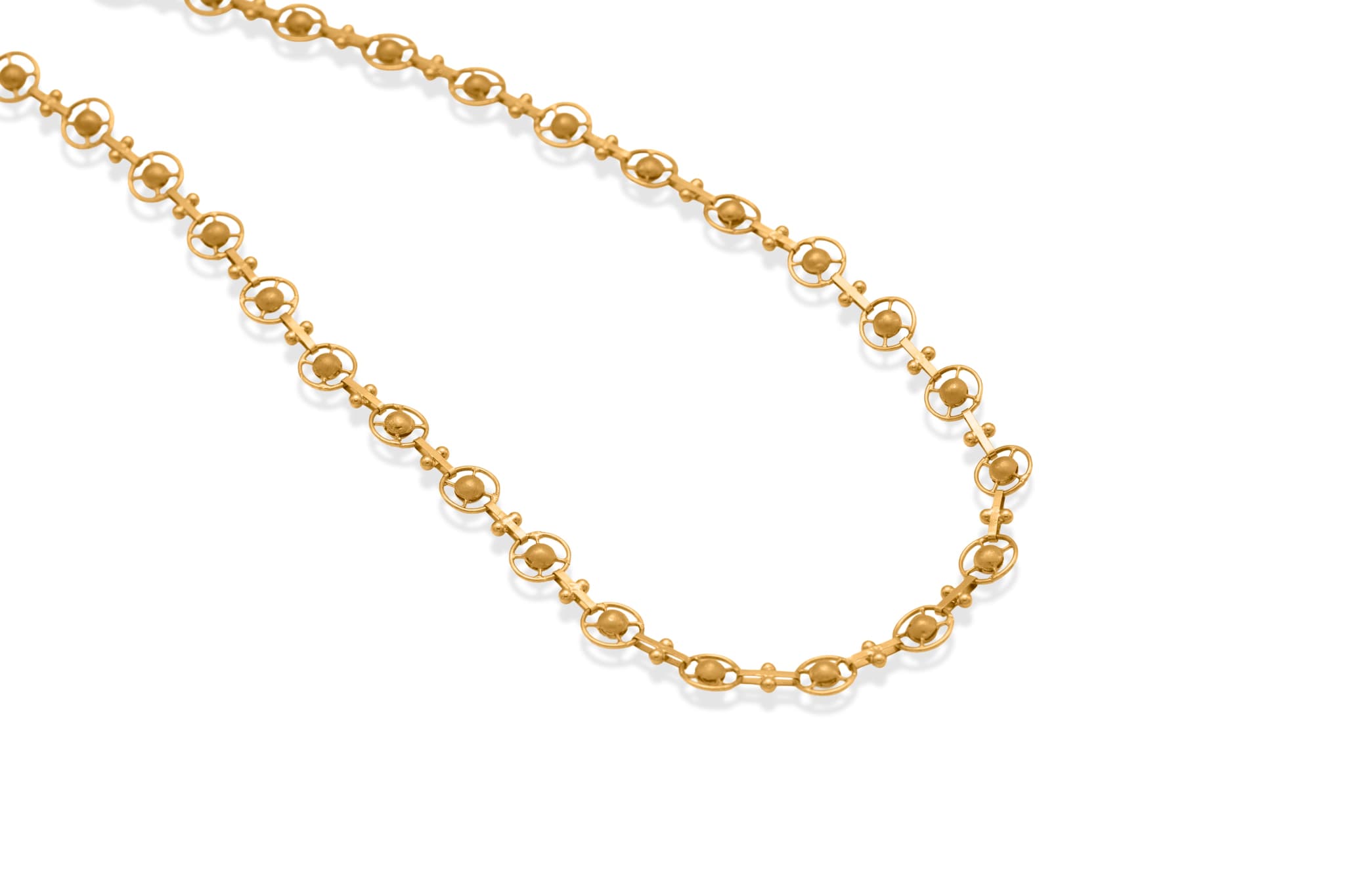 22K GOLD LOOP NECKLACE