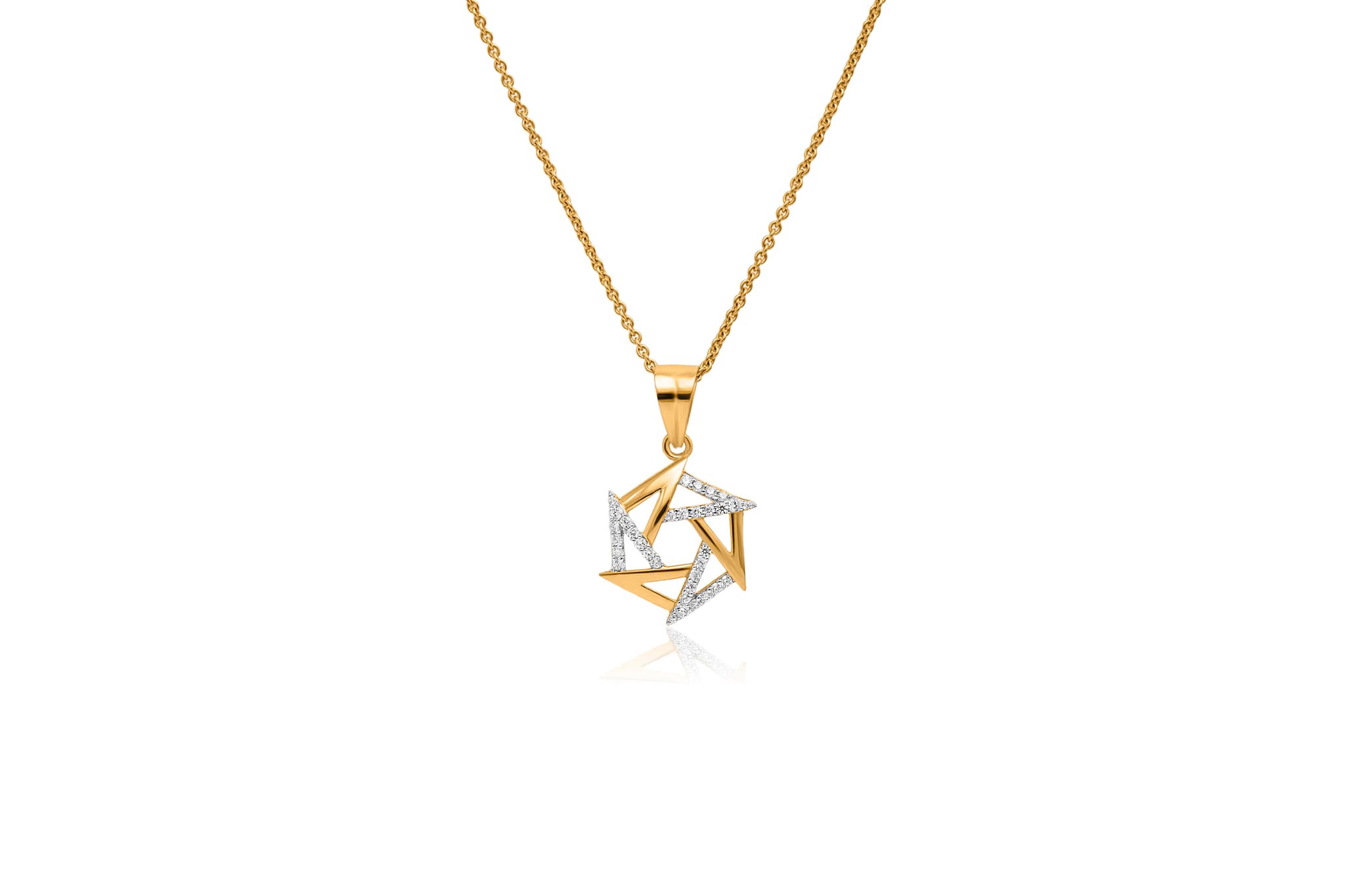 ZENITH DIAMOND PENDANT (18K WITH NATURAL DIAMONDS)