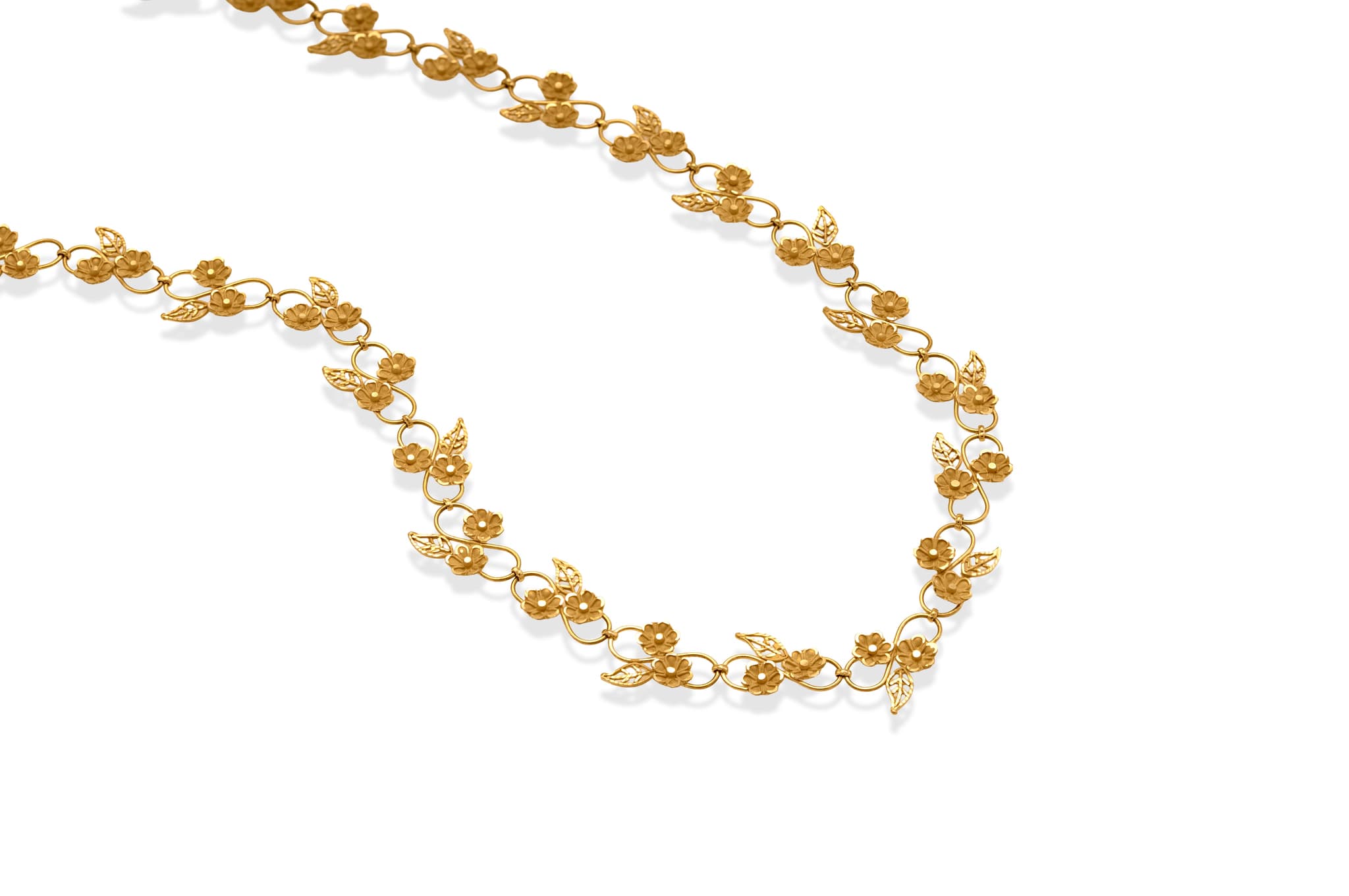 GOLD FLOWER NECKLACE