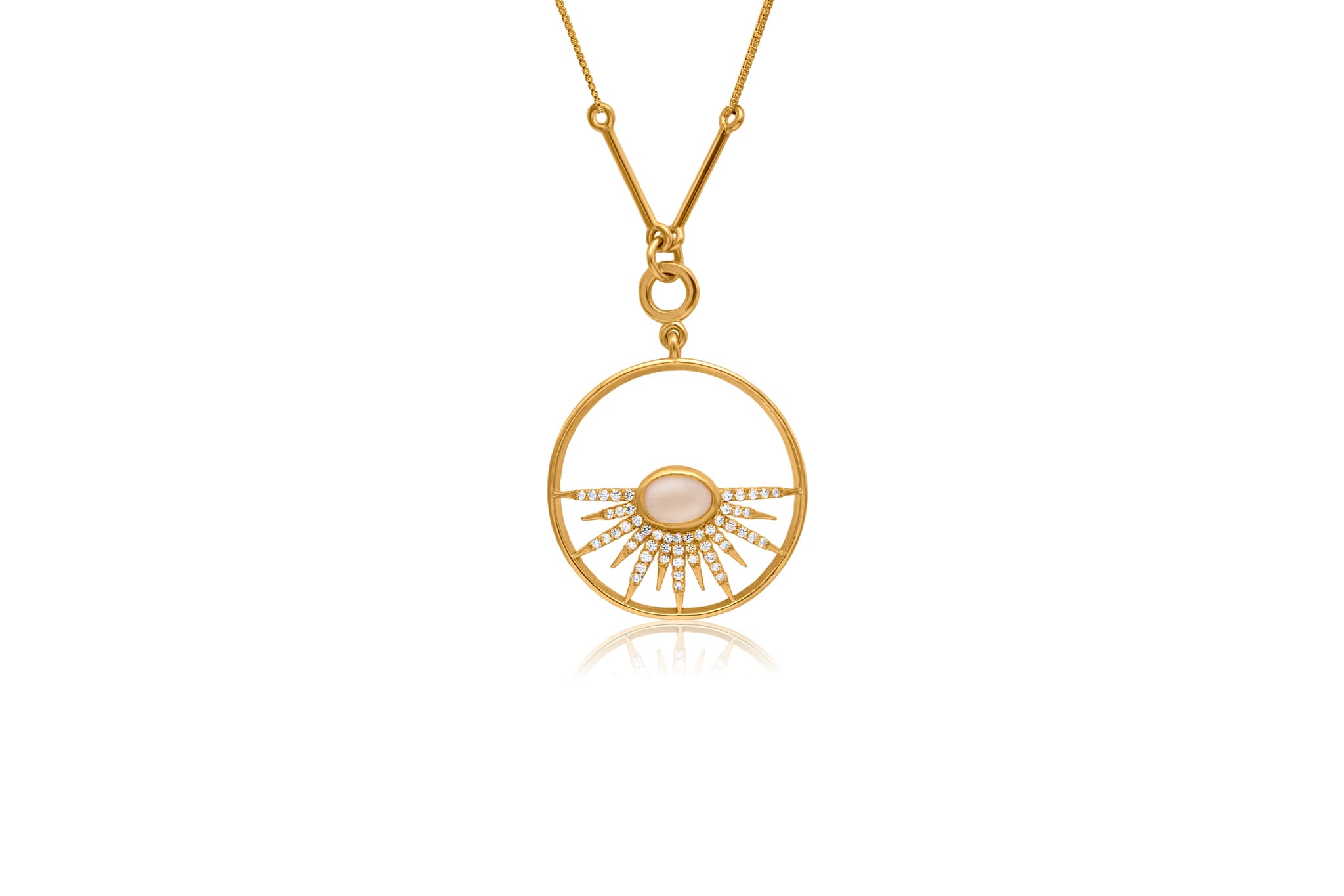 RADIANT GOLD SUN PENDANT