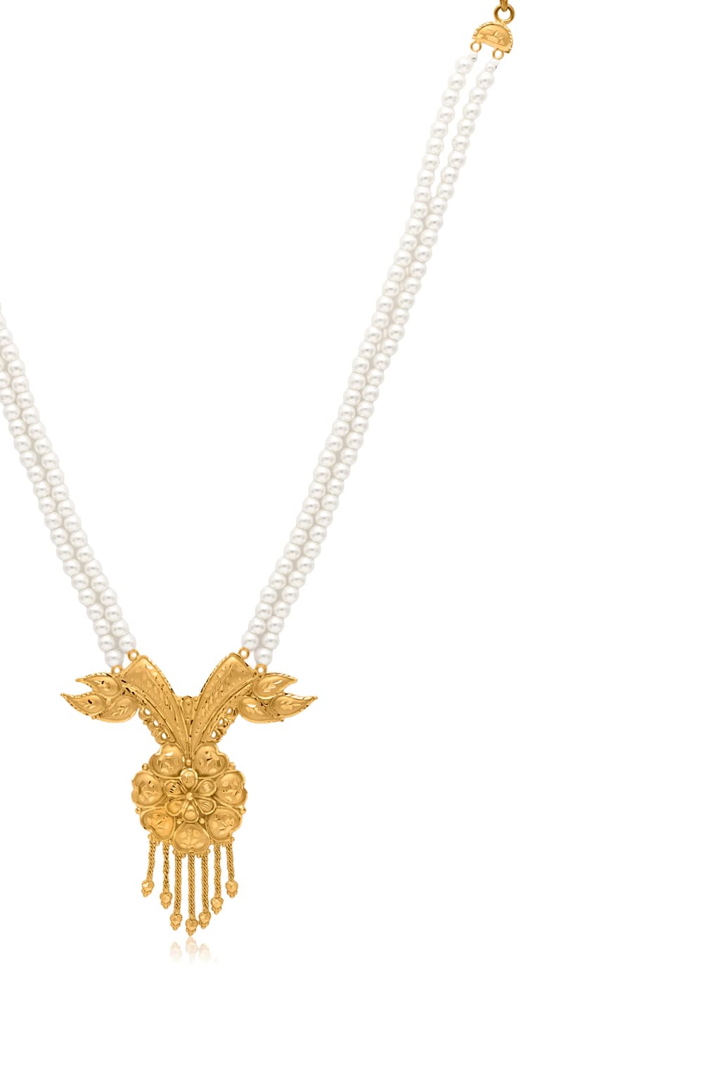 22K GOLD PETALLED NECKLACE