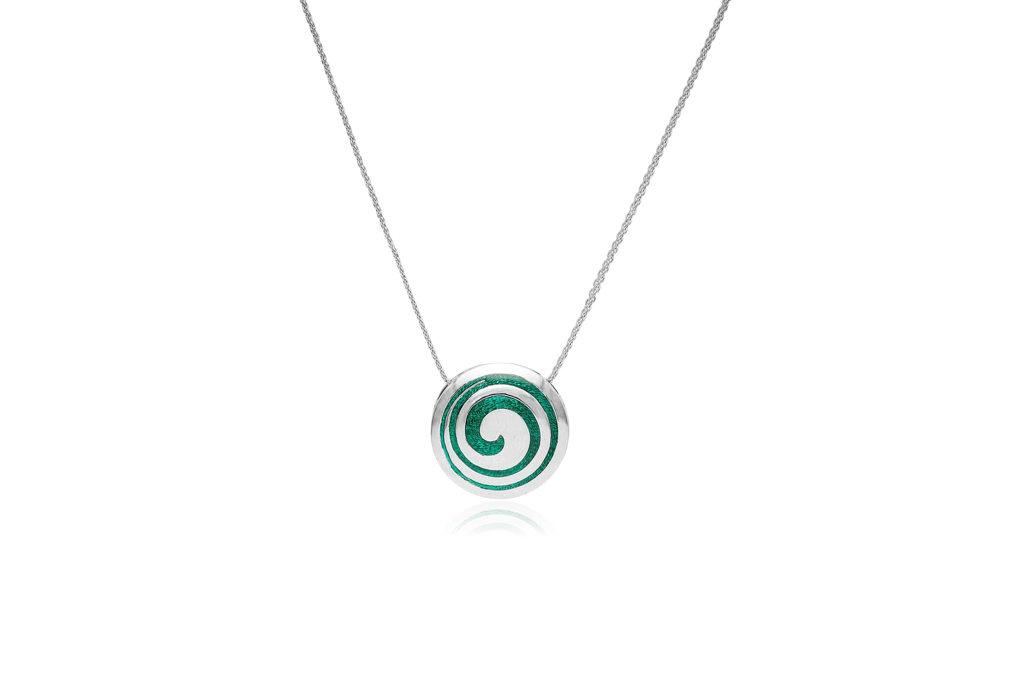 INFINITY SPIRAL SILVER PENDANT