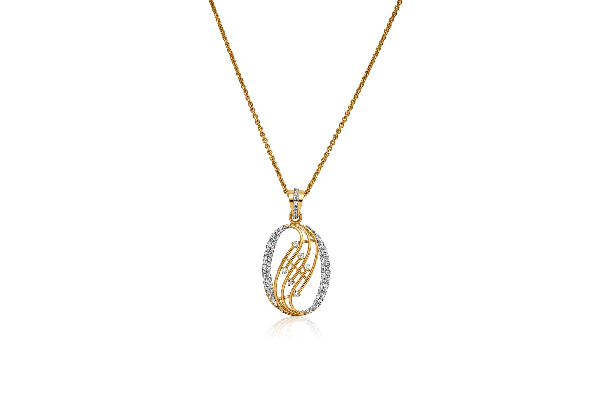 ETERNAL EMBRACE DIAMOND PENDANT SET (18K WITH NATURAL DIAMONDS)