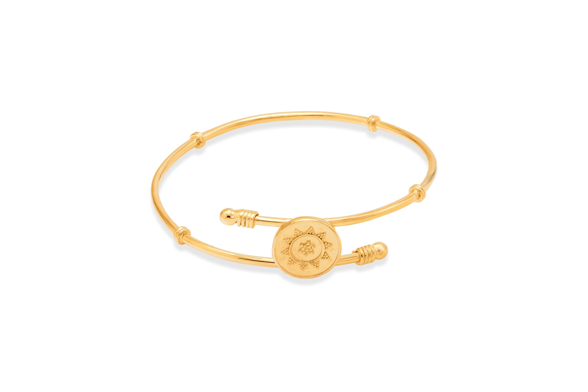 MANDALA GRACE SILVER BANGLE