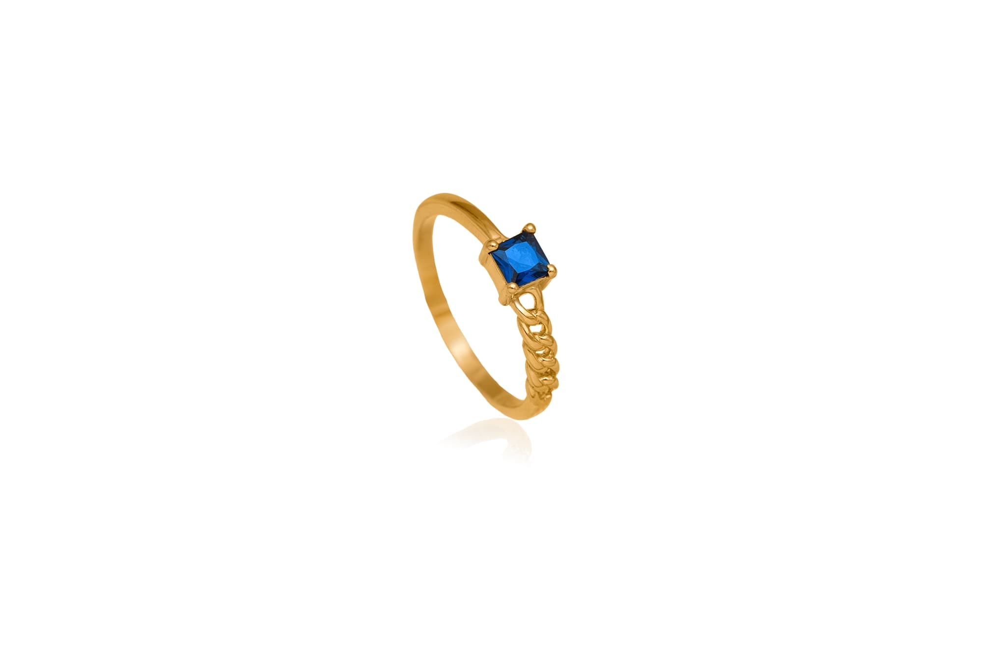 14K GOLD AZURE RING