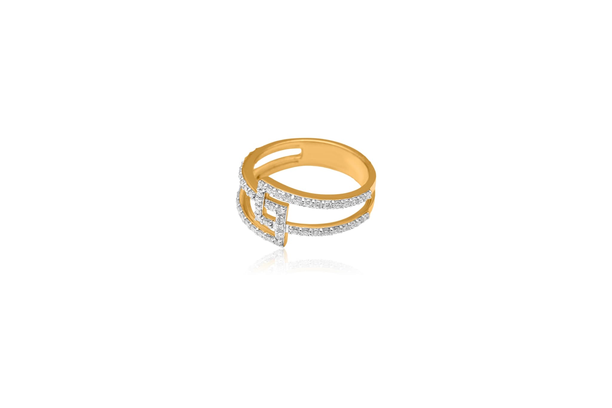 ETERNAL LINK DIAMOND RING (18K WITH NATURAL DIAMONDS)
