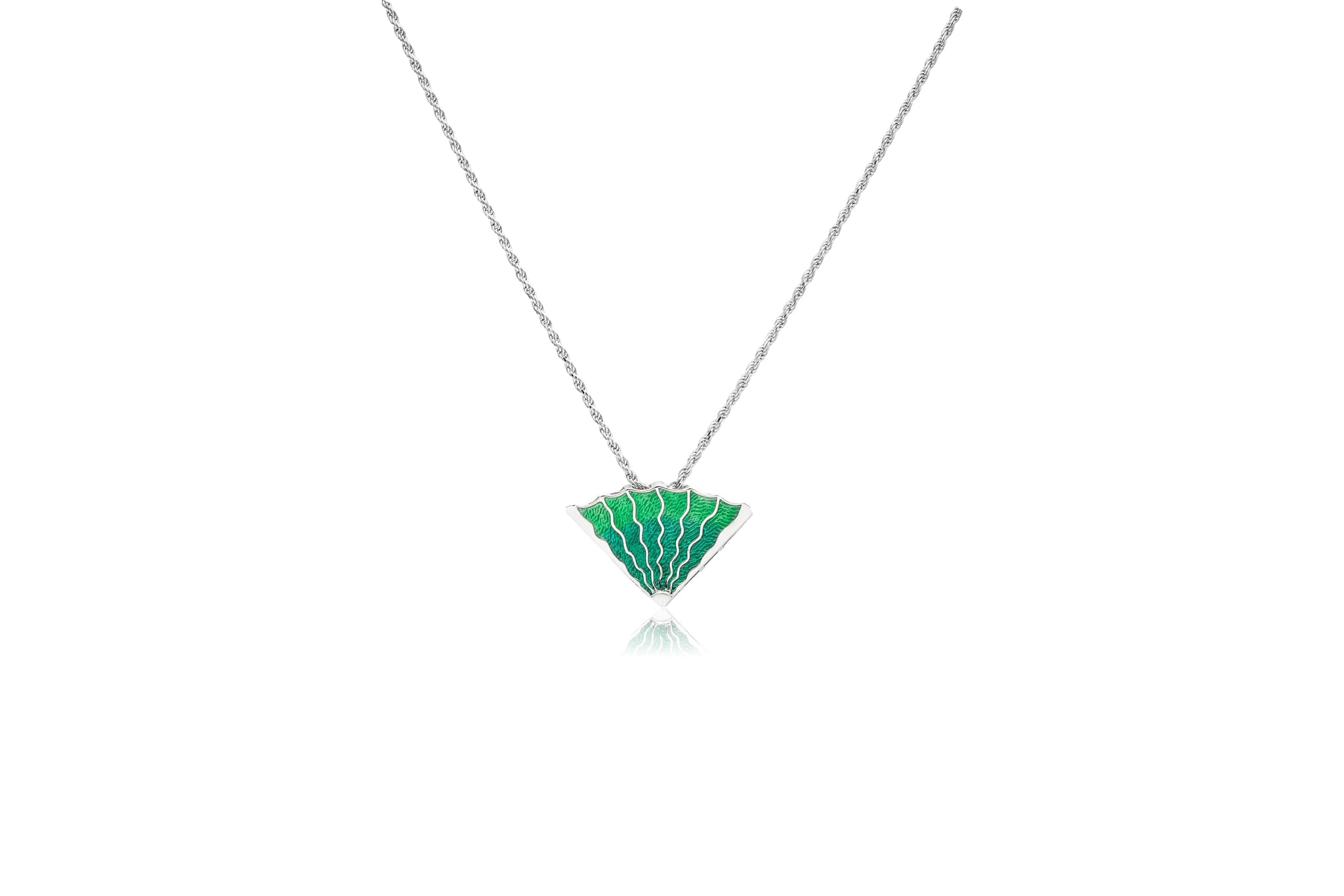 SILVER SHELL PENDANT SET