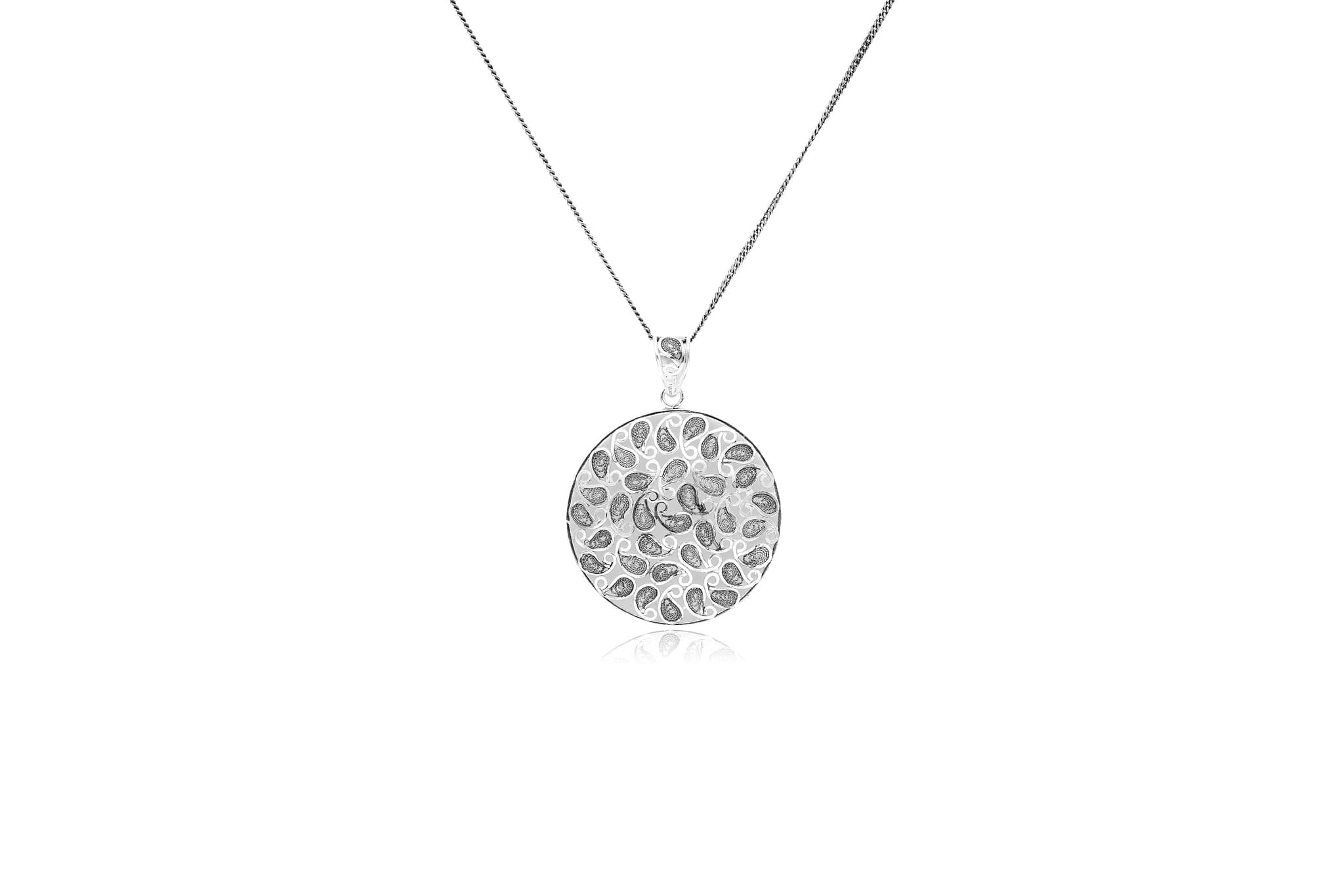92.5 SILVER PAISLEY PENDANT