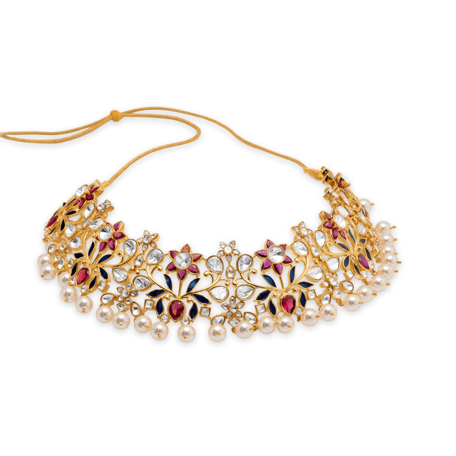THE JEWEL BLOSSOM SILVER NECKLACE