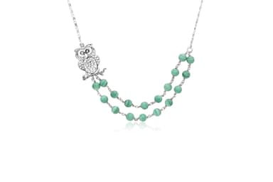 WISE CHARM SILVER NECKLACE