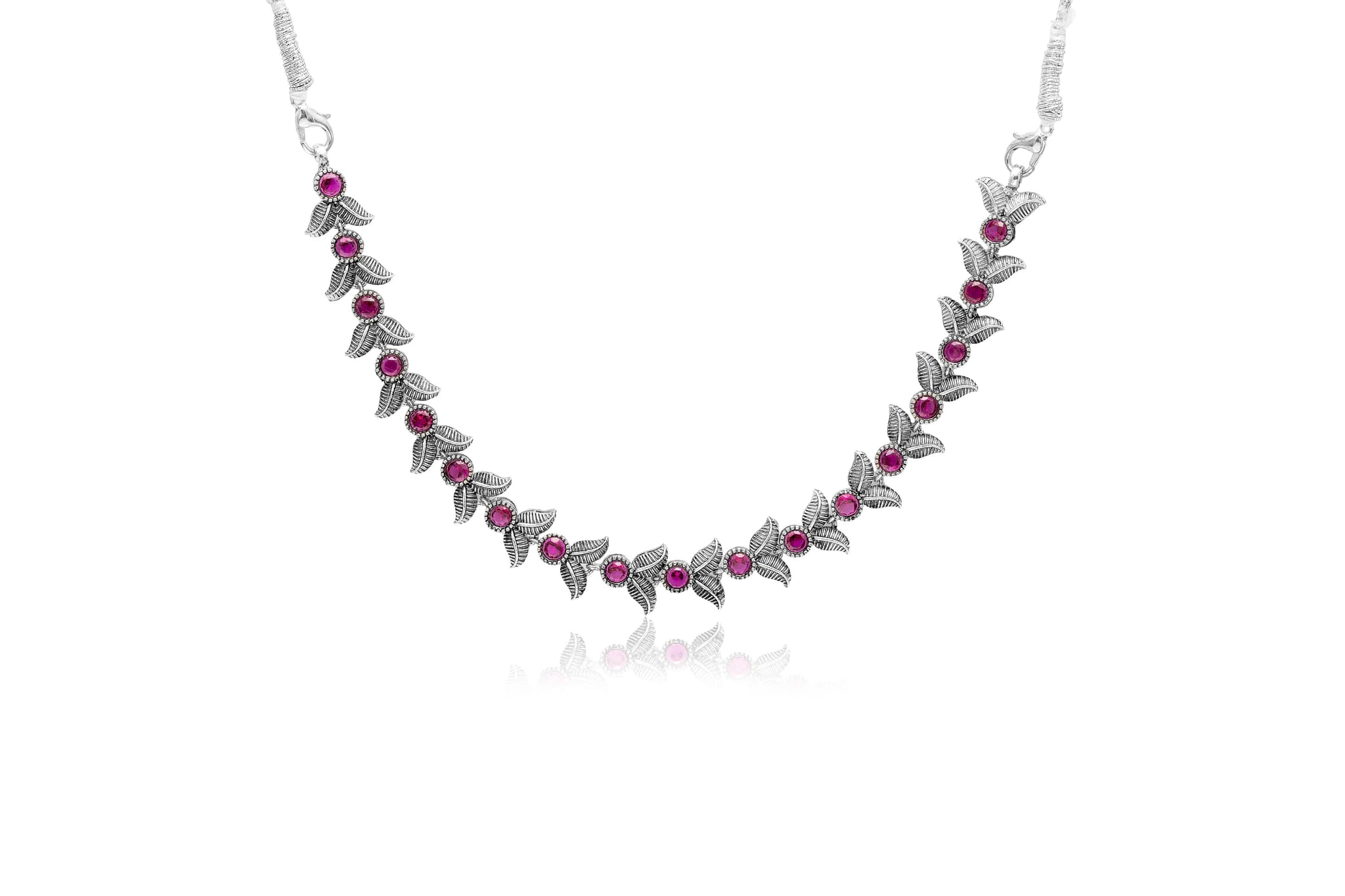 FOREST  WHISPER SILVER NECKLACE SET