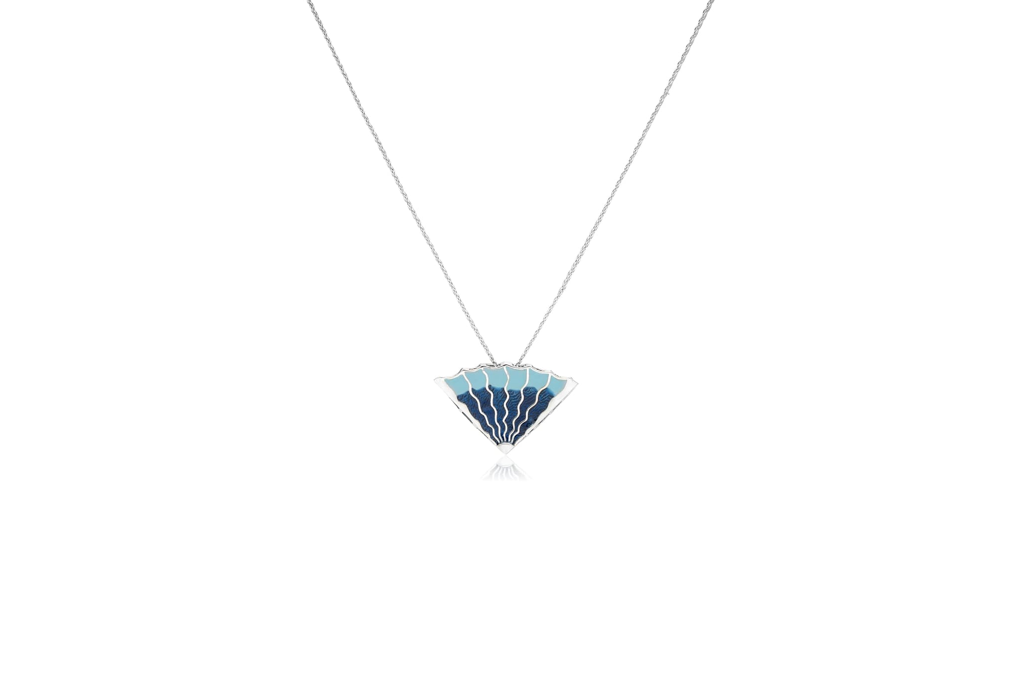 SILVER SHELL PENDANT SET