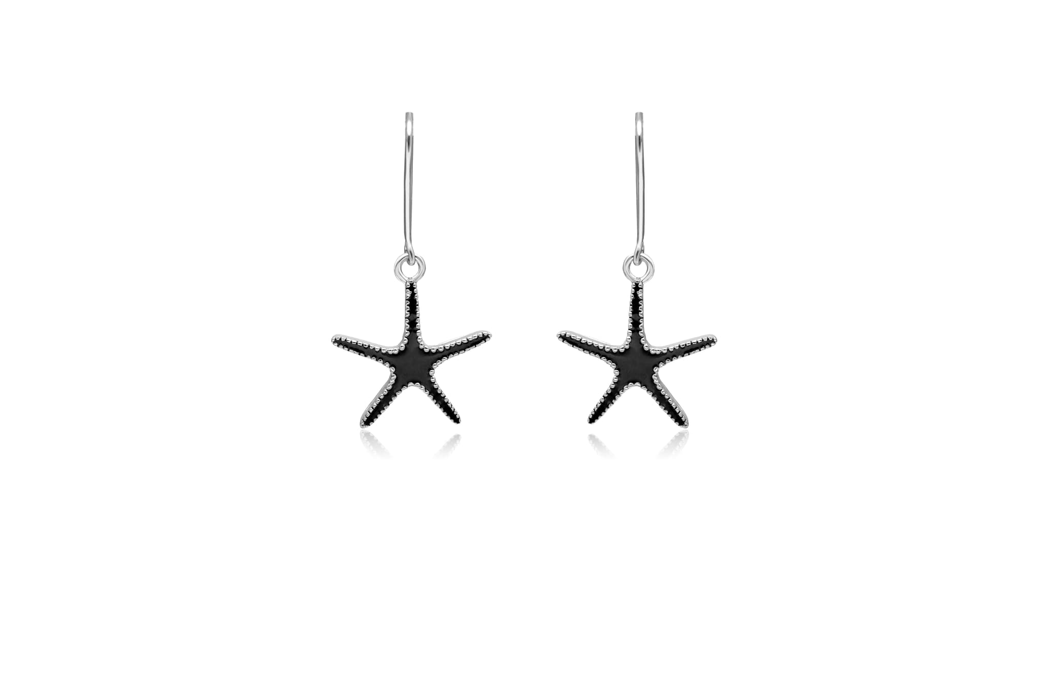 SILVER STARFISH PENDANT SET