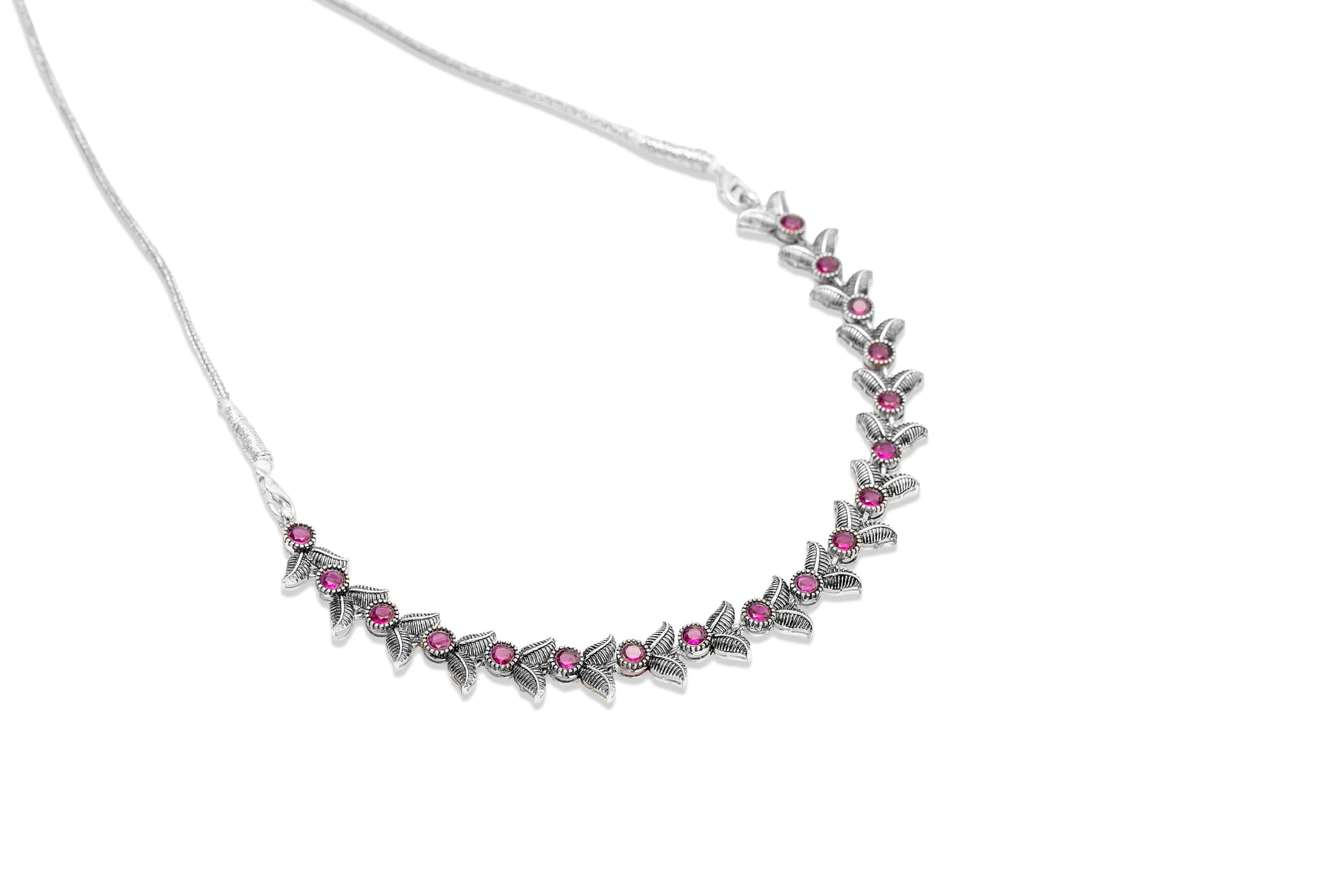 FOREST  WHISPER SILVER NECKLACE SET
