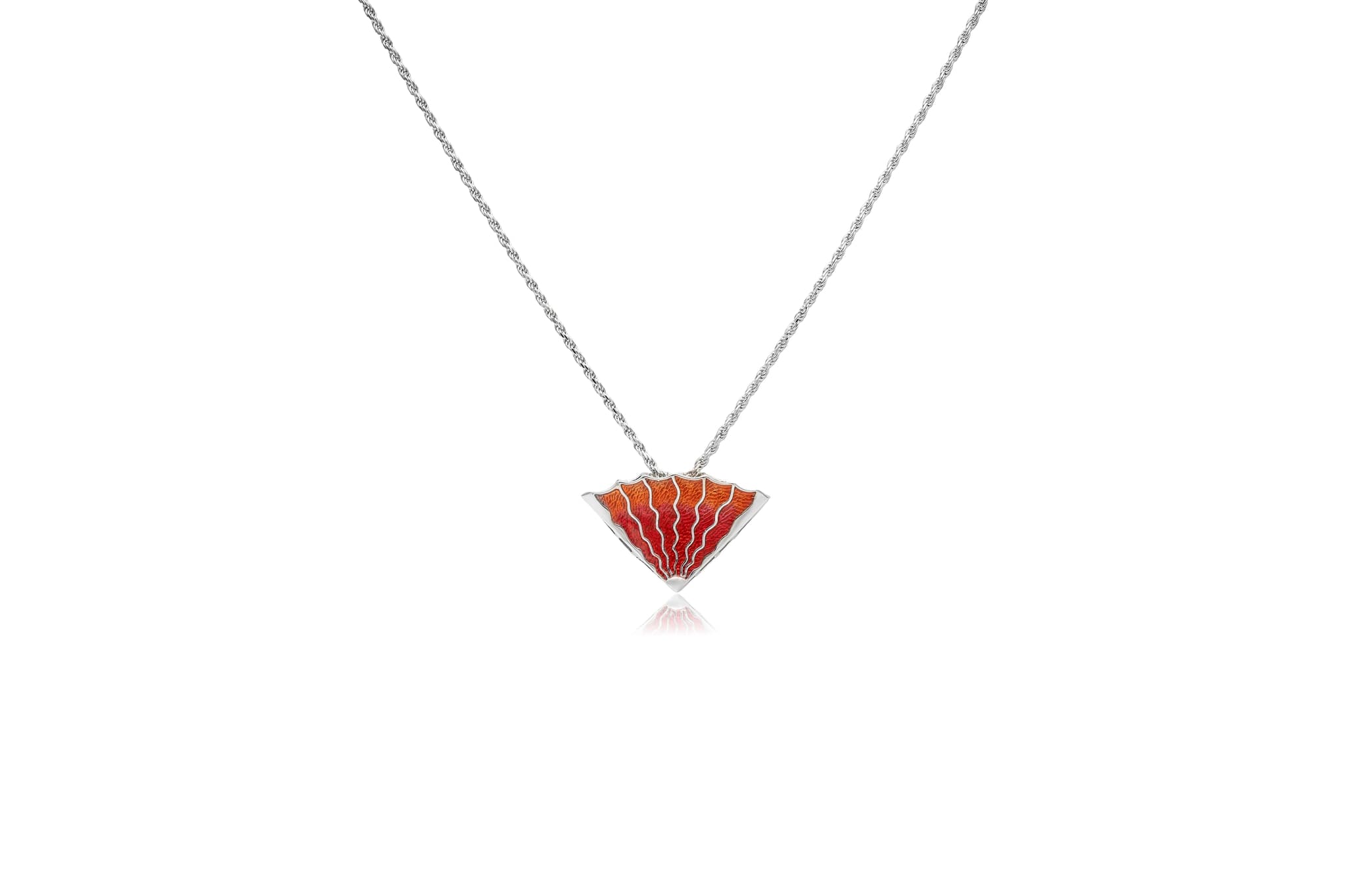 SILVER SHELL PENDANT SET
