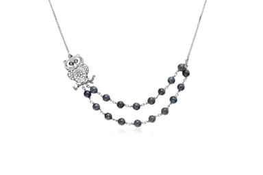 WISE CHARM SILVER NECKLACE