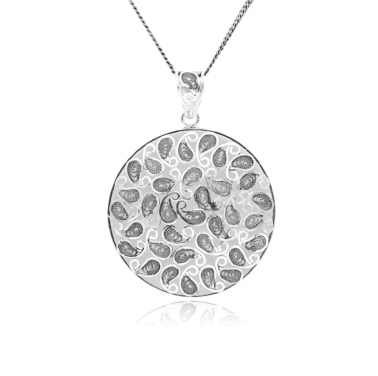 92.5 SILVER PAISLEY PENDANT