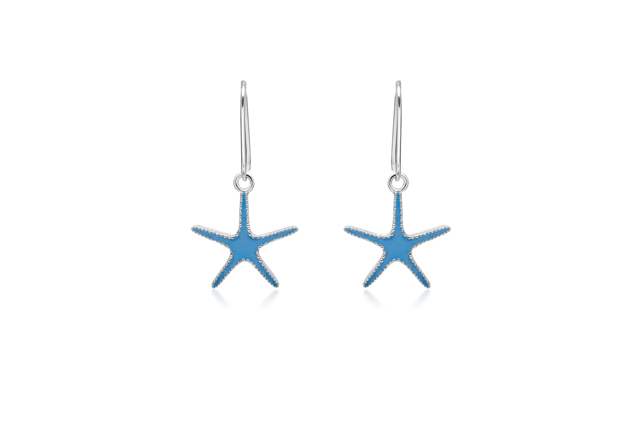 SILVER STARFISH PENDANT SET