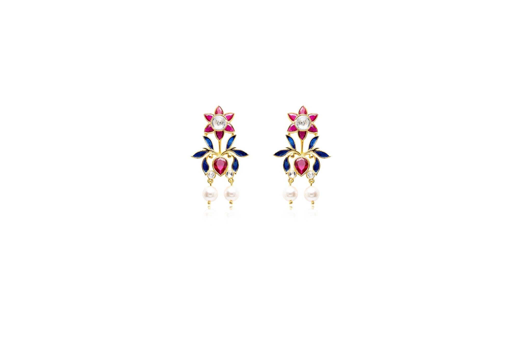 ENCHANTED PETALS SILVER EARRINGS