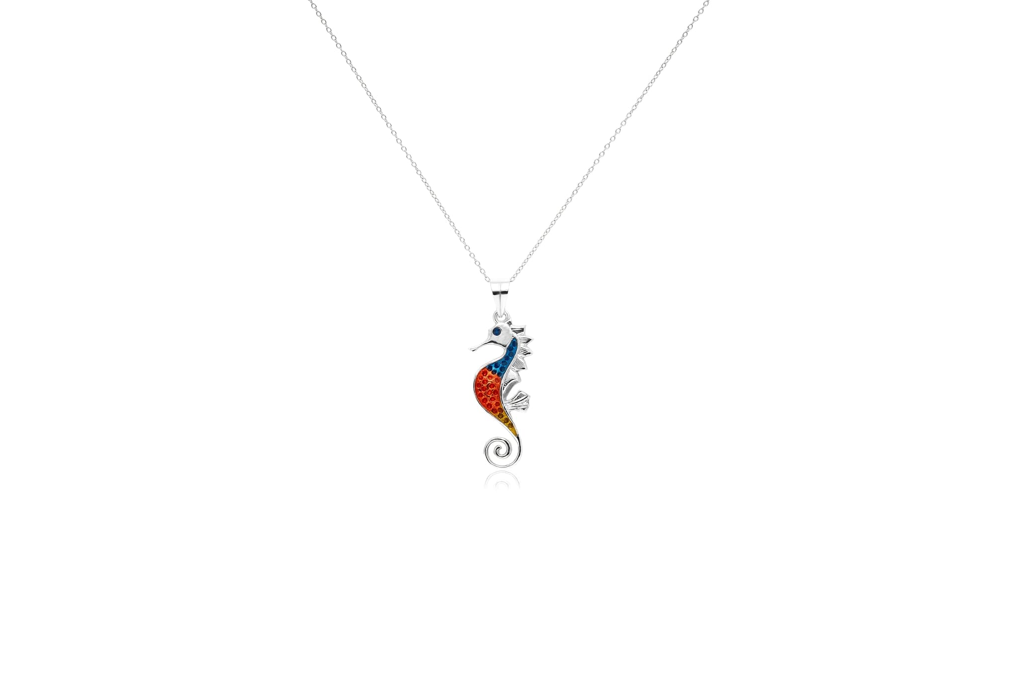 SILVER UNICORN PENDANT SET