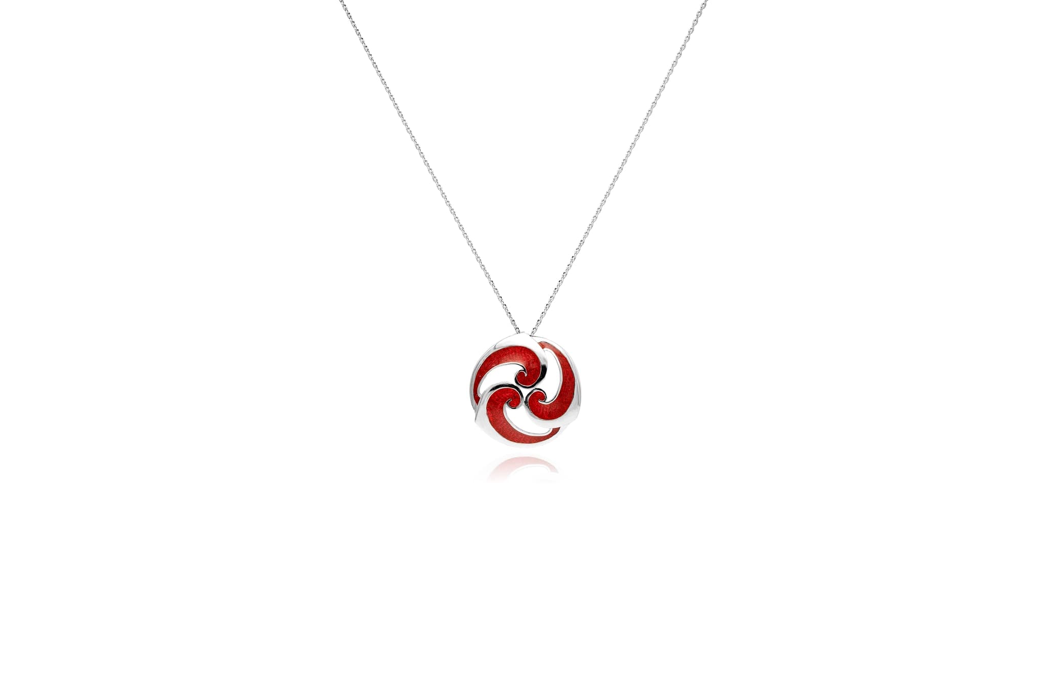 SILVER TRISKELION PENDANT SET