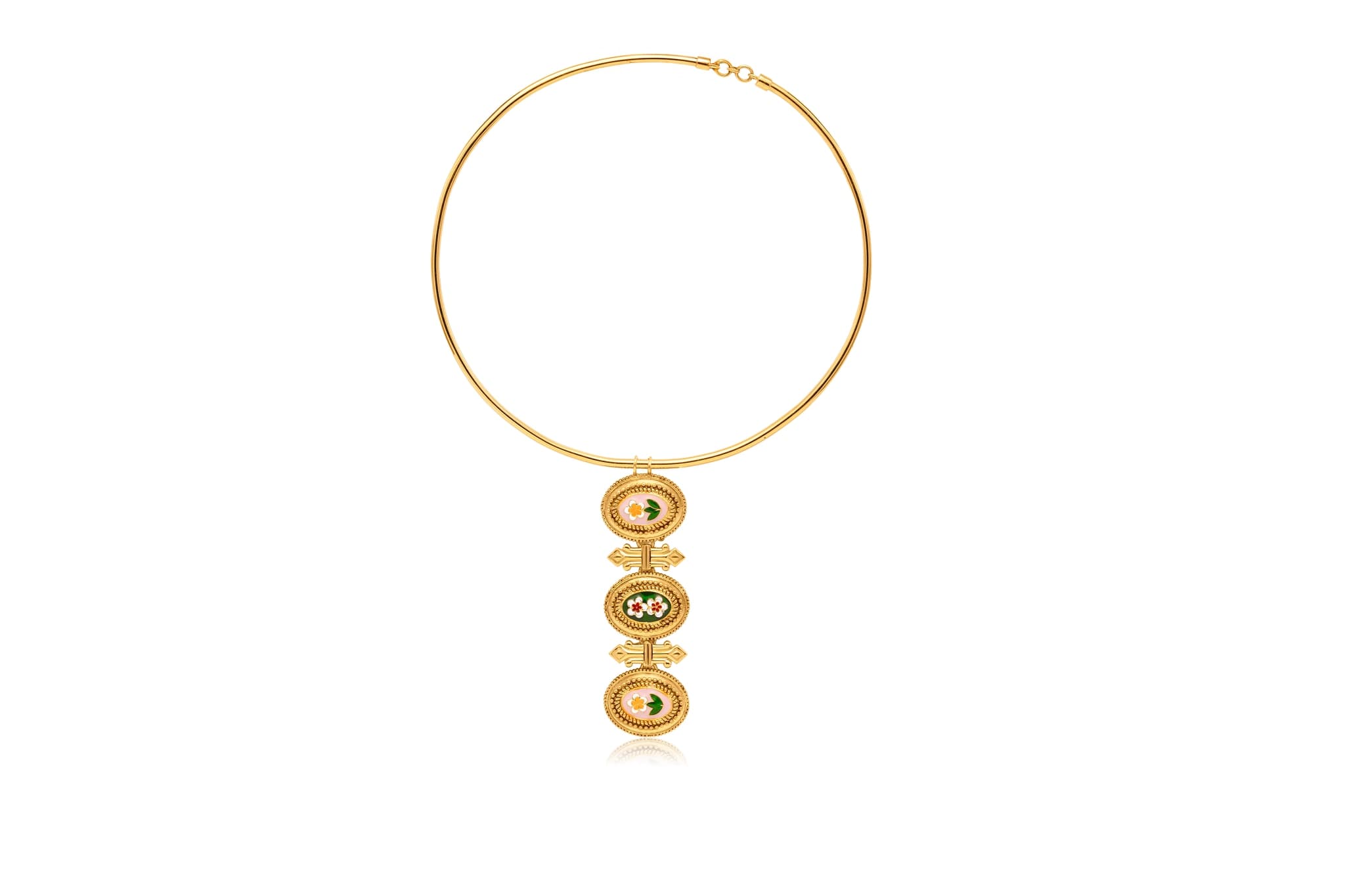 PEACH BLOSSOM GOLD NECKLACE