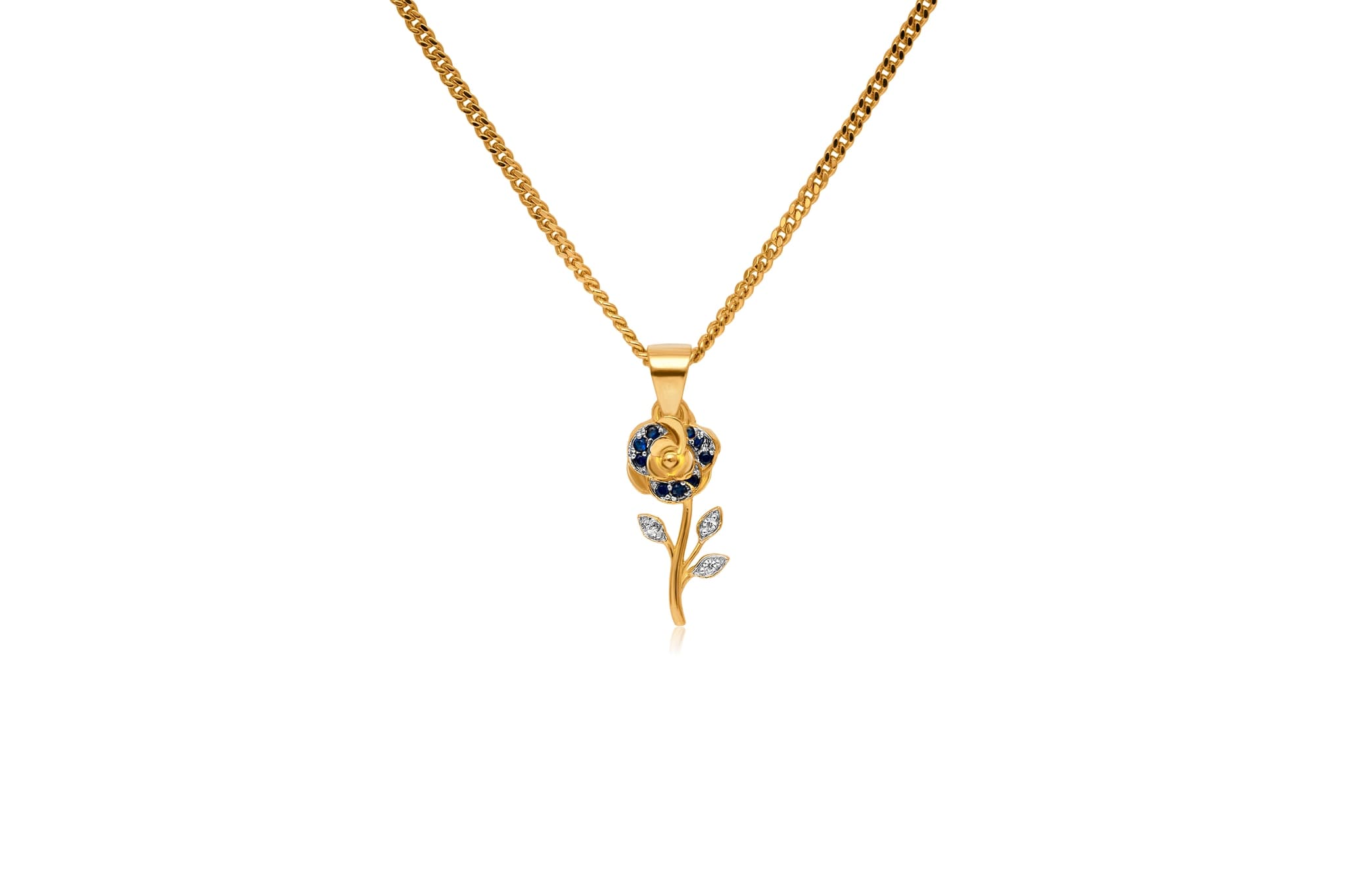 ENCHANTING SILVER ROSE PENDANT SET