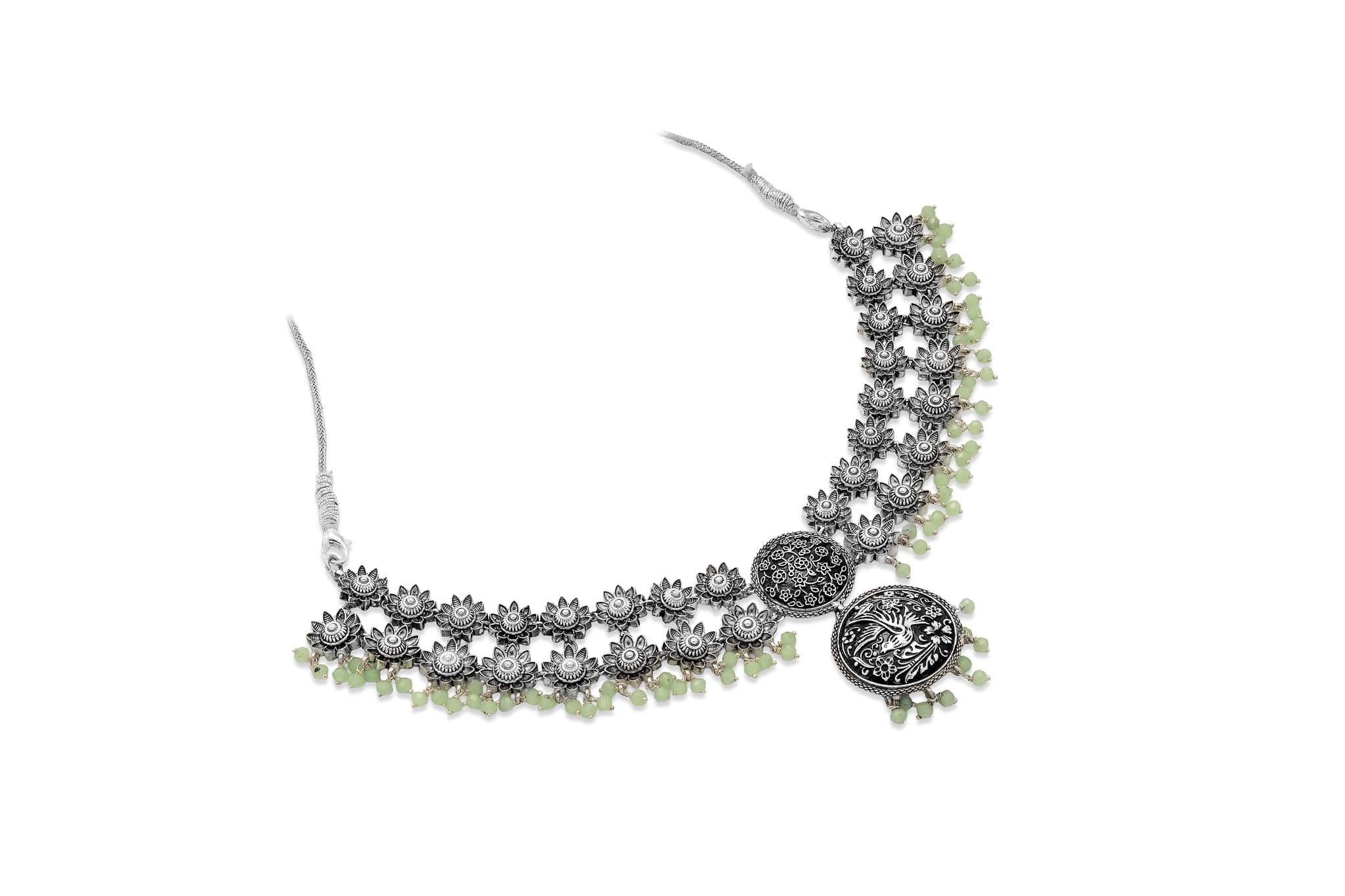 NATURE'S ECHO SILVER NECKLACE