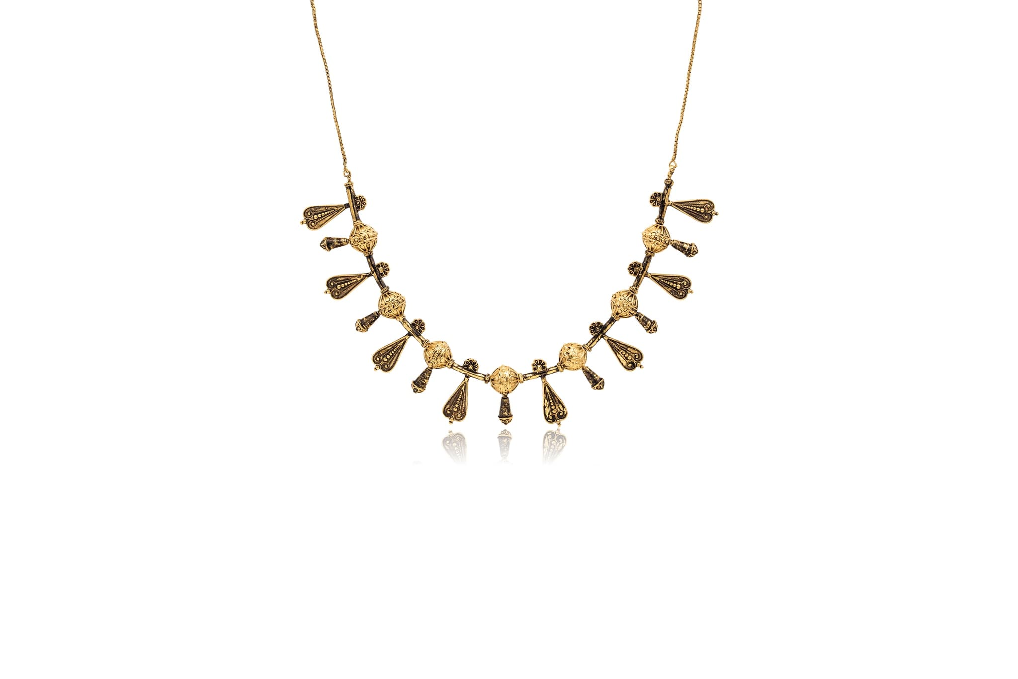 Tribal Elegance Silver Necklace