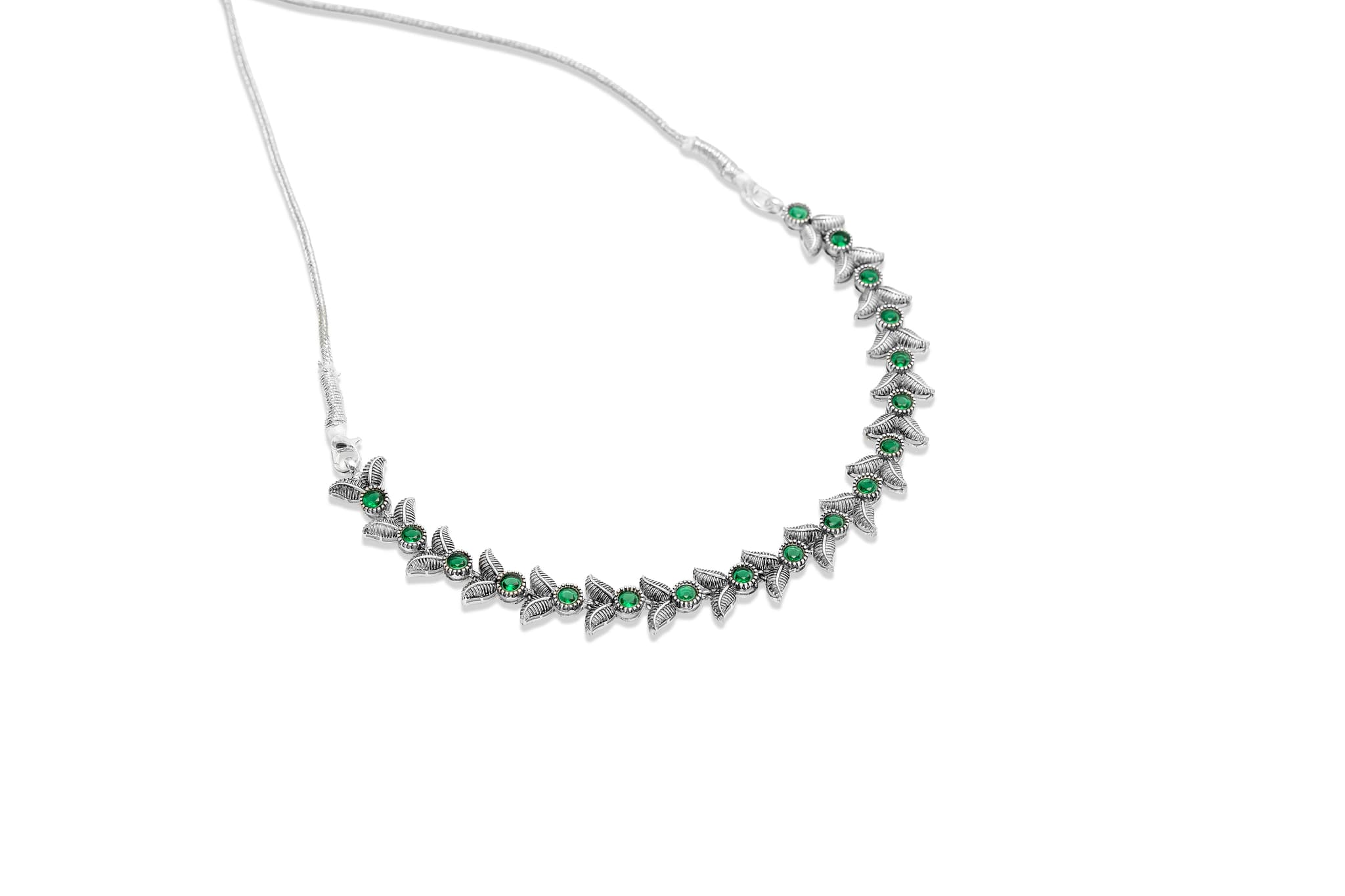 FOREST WHISPER SILVER NECKLACE SET1