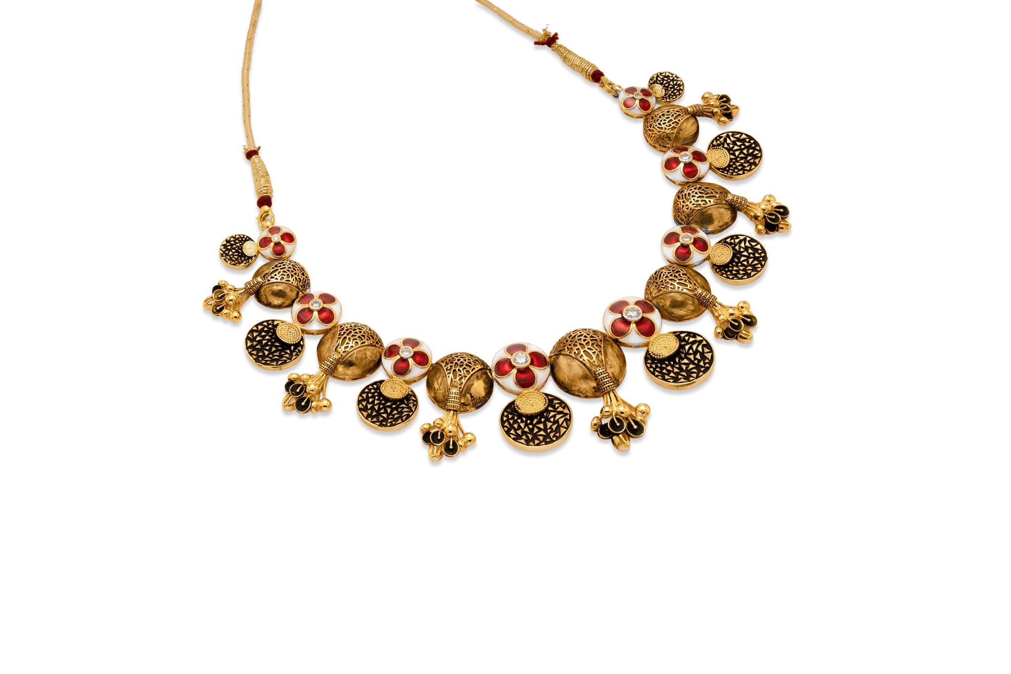 ARTISAN'S BLOOM GOLD NECKLACE SET