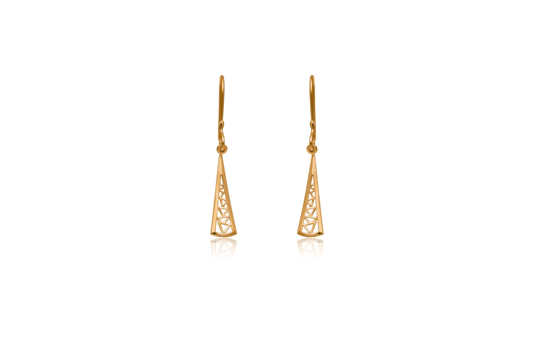 TRIANGULAR BEAUTY SILVER EARRINGS