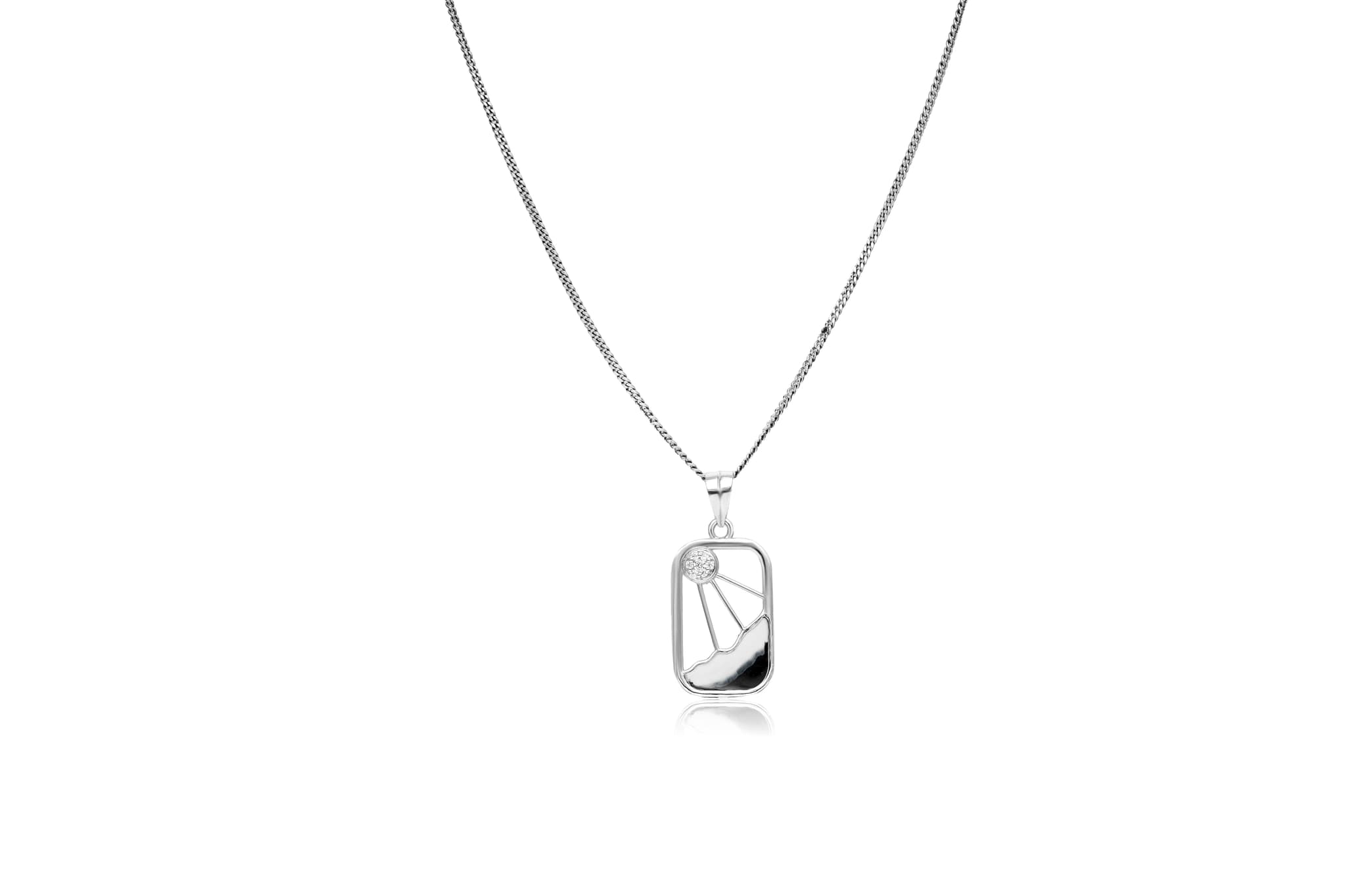 Sun And Sea Silver Pendant