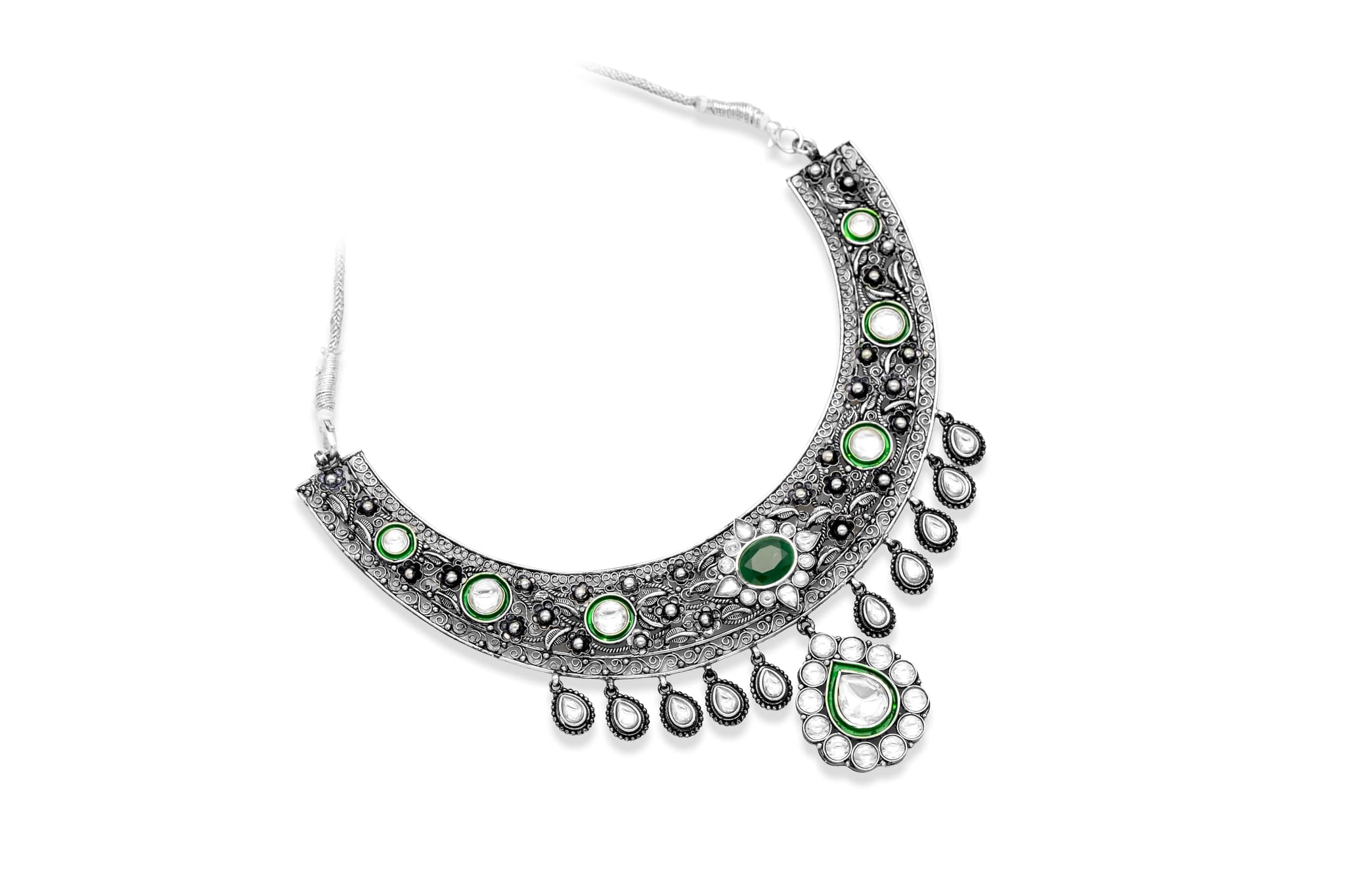 ETERNAL RADIANCE SILVER NECKLACE