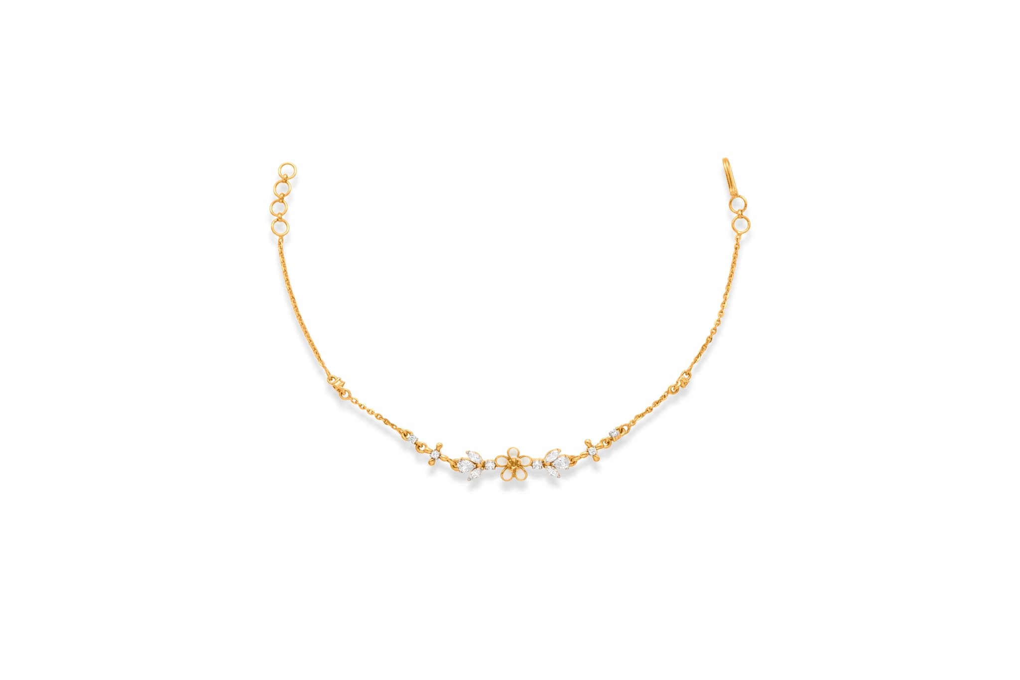 ELEGANT FLORAL GOLD BRACELET
