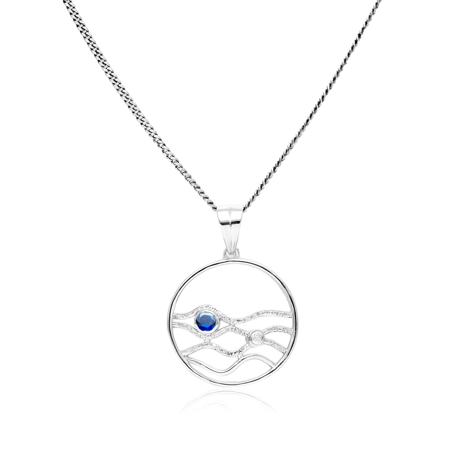 Wavy Art Silver Pendant