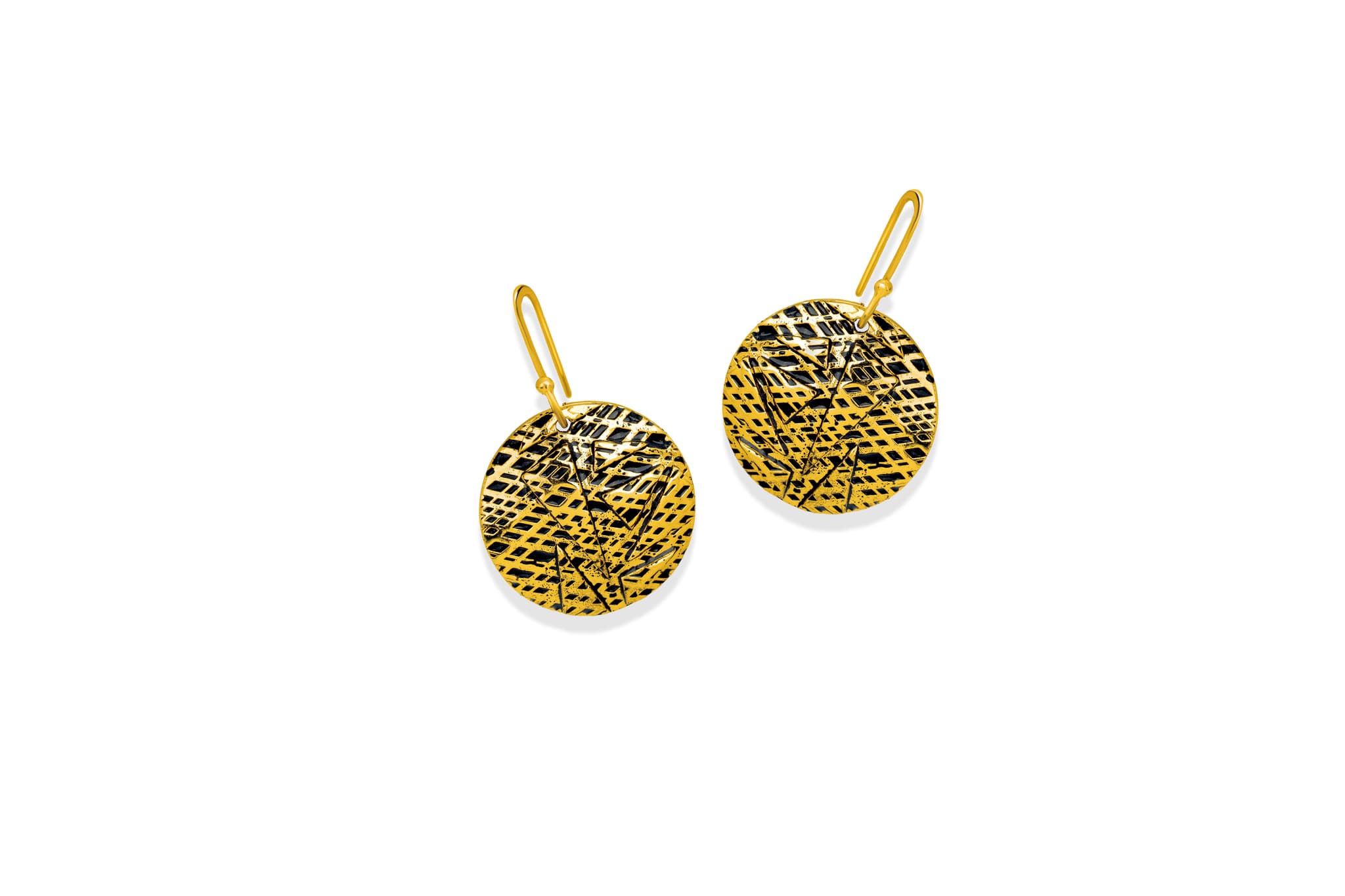 BOHO DISCS SILVER EARRINGS