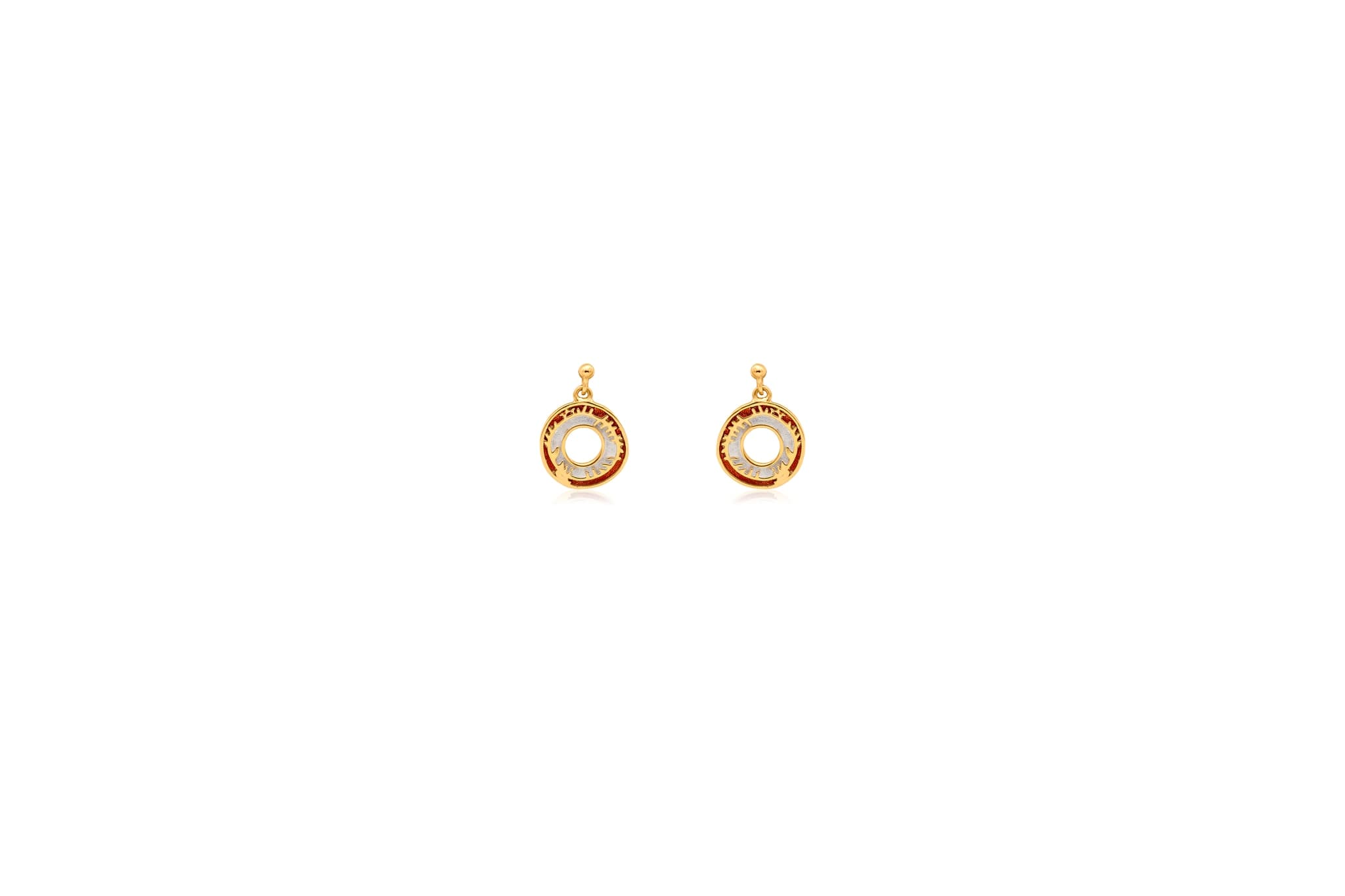 ABSTRACT AURA SILVER DROP EARRINGS
