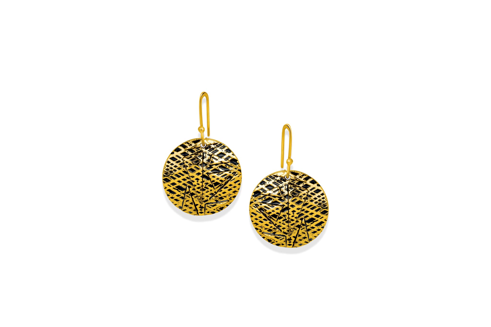 BOHO DISCS SILVER EARRINGS