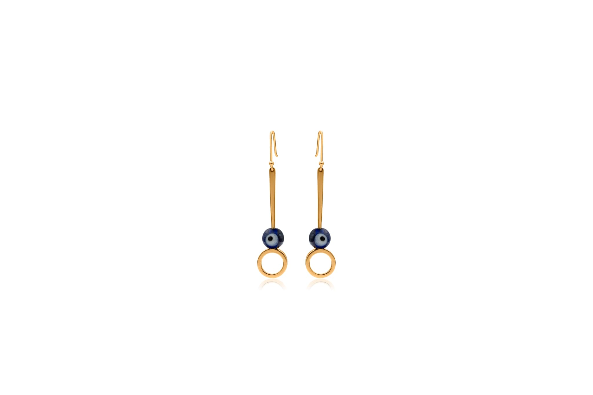 SACRED EVIL EYE SILVER EARRINGS
